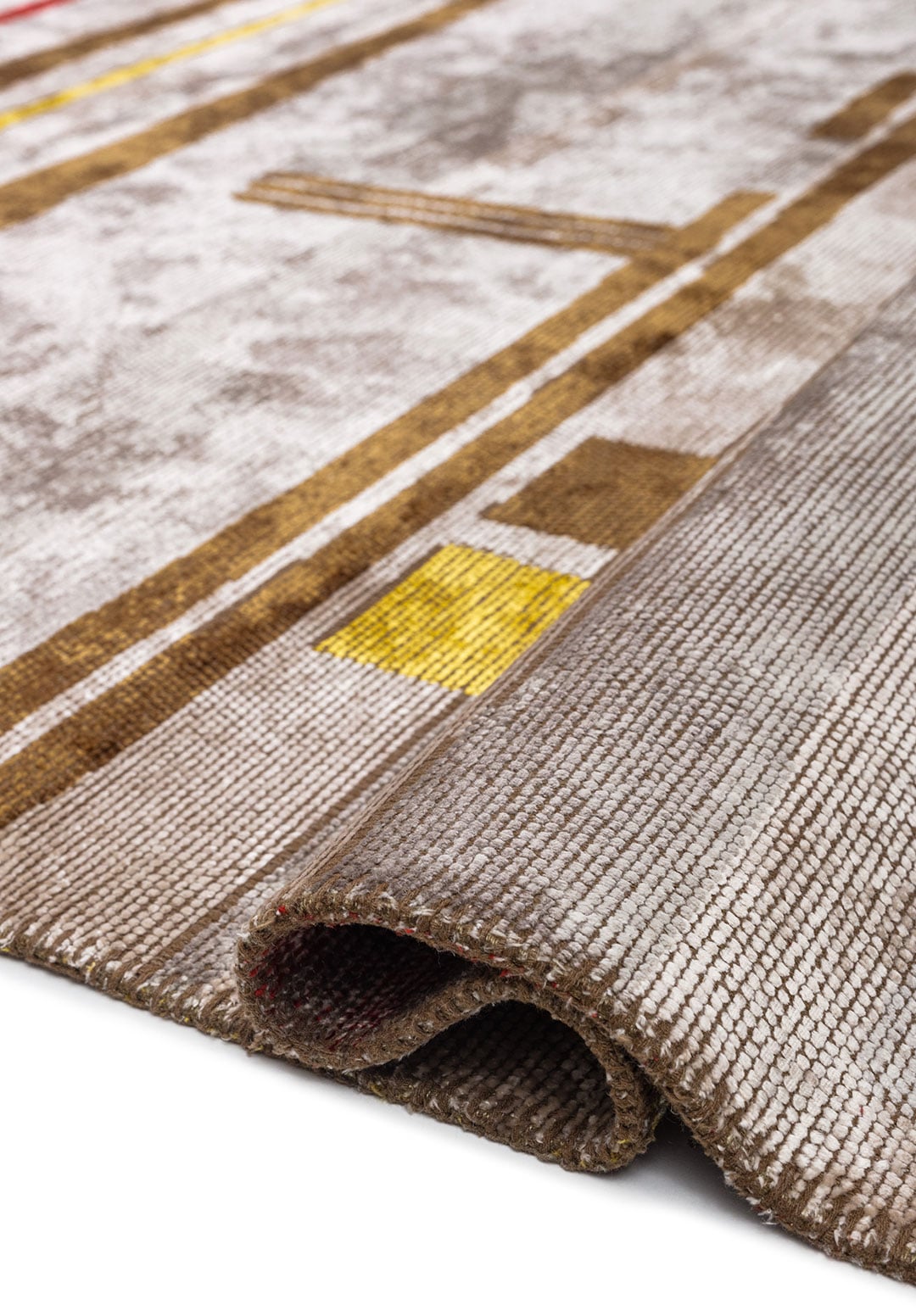 GLIDE LIGHT GREY - CACAO - YELLOW - RED - BONE - GREY RUG - 2