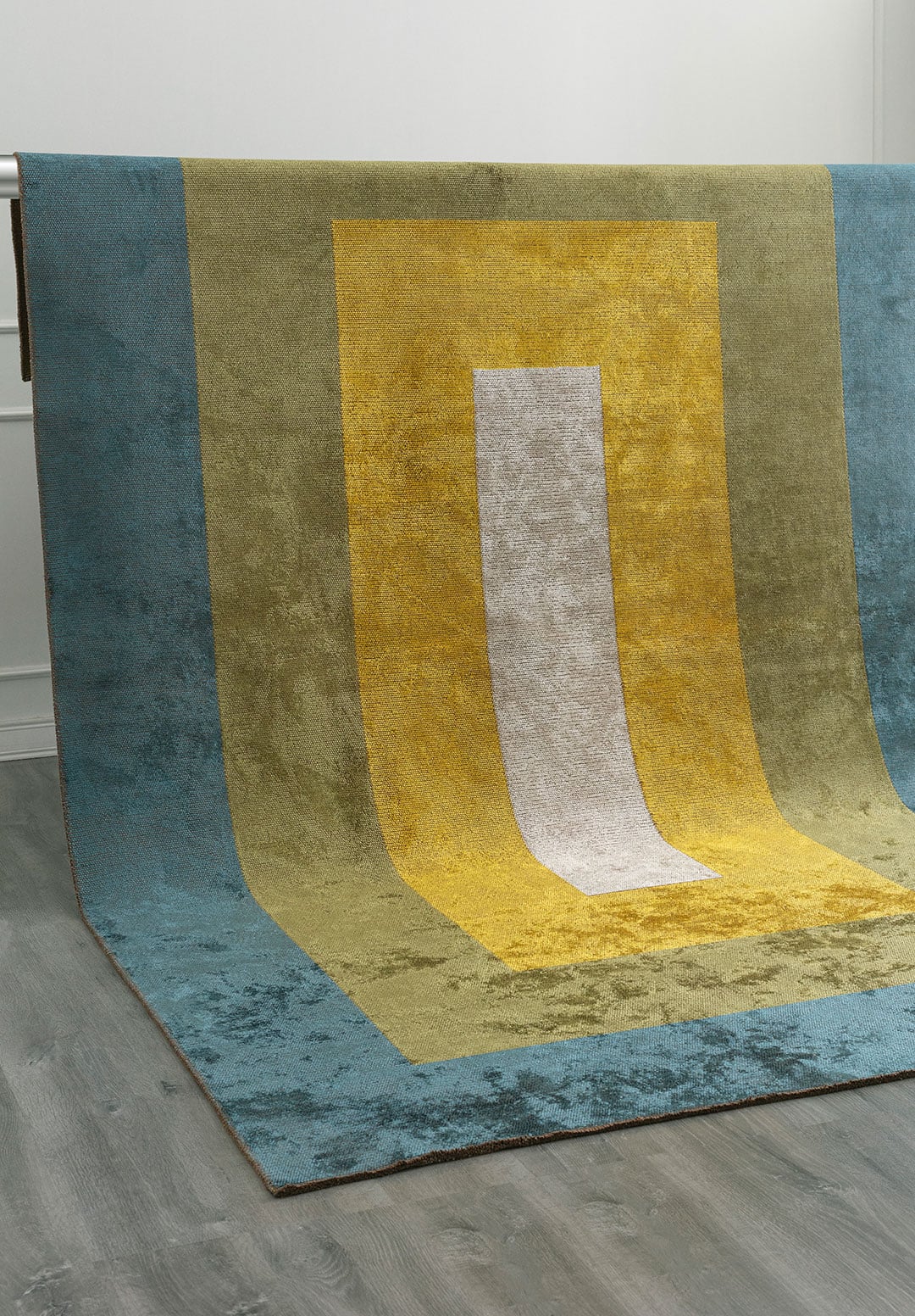 HALL PETROL - GREEN - YELLOW - BONE RUG - 4