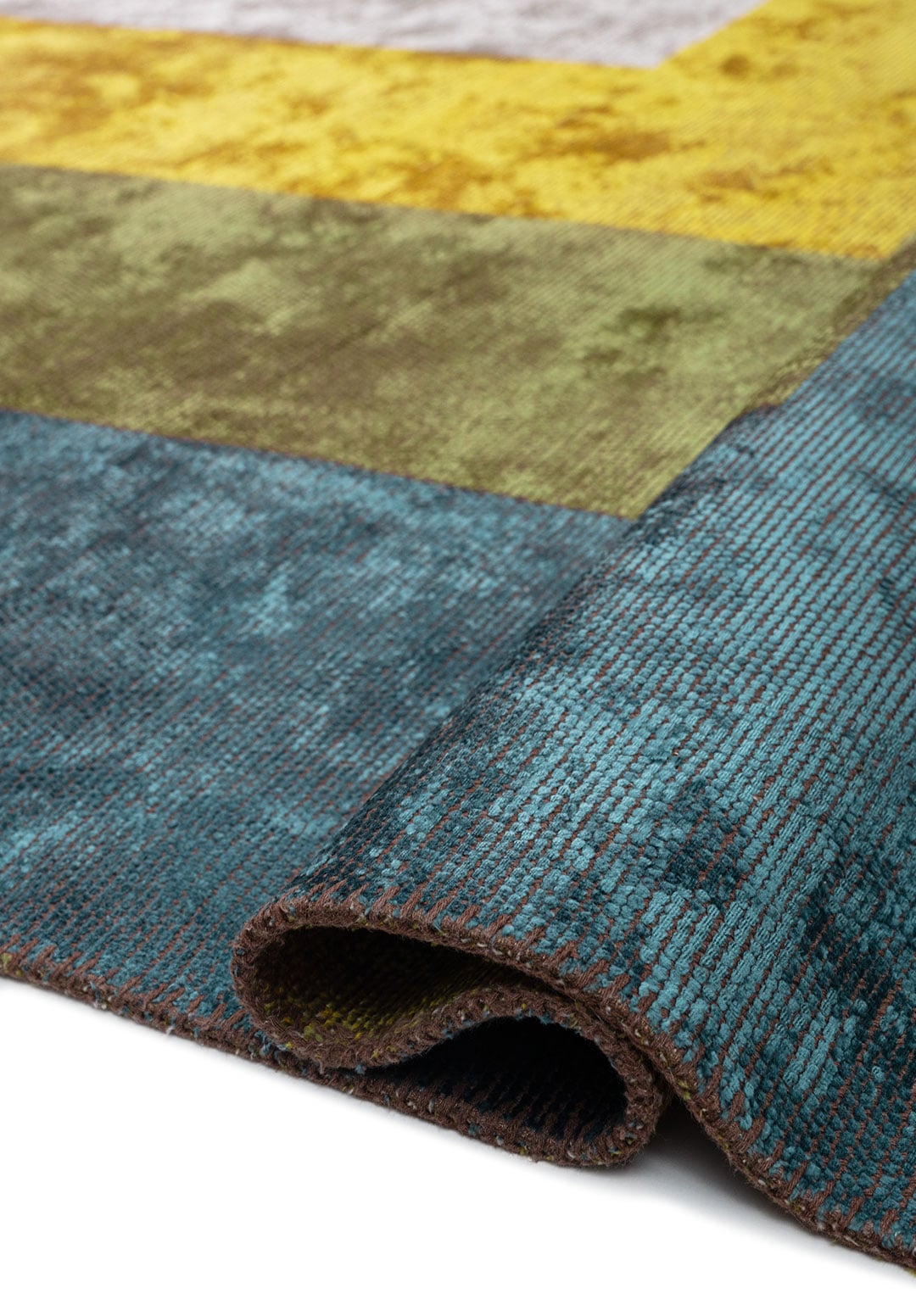 HALL PETROL - GREEN - YELLOW - BONE RUG - 2