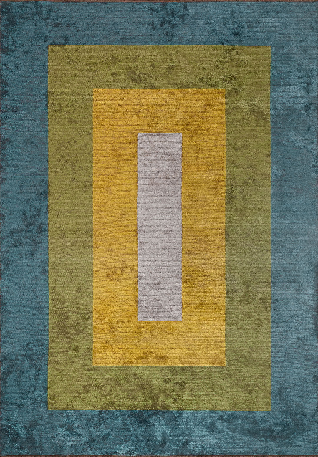 HALL PETROL - GREEN - YELLOW - BONE RUG - 1
