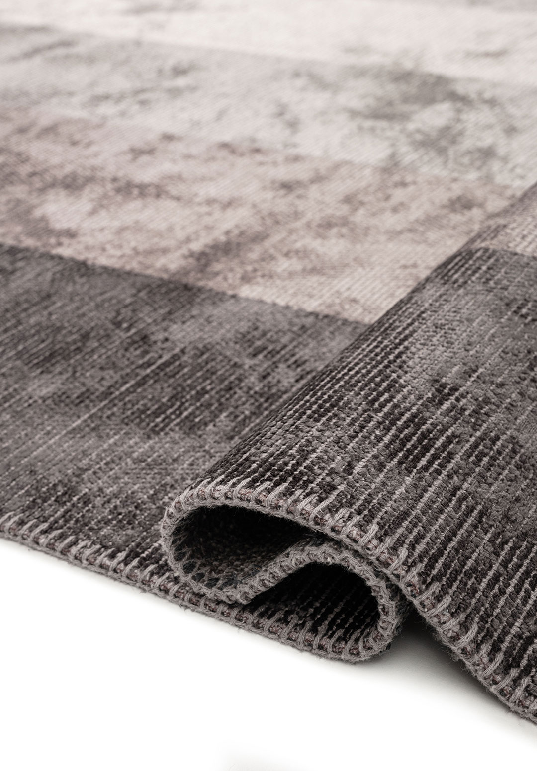 HALL CHARCOAL - DARK GREY - GREY - LIGHT CREAM RUG - 2