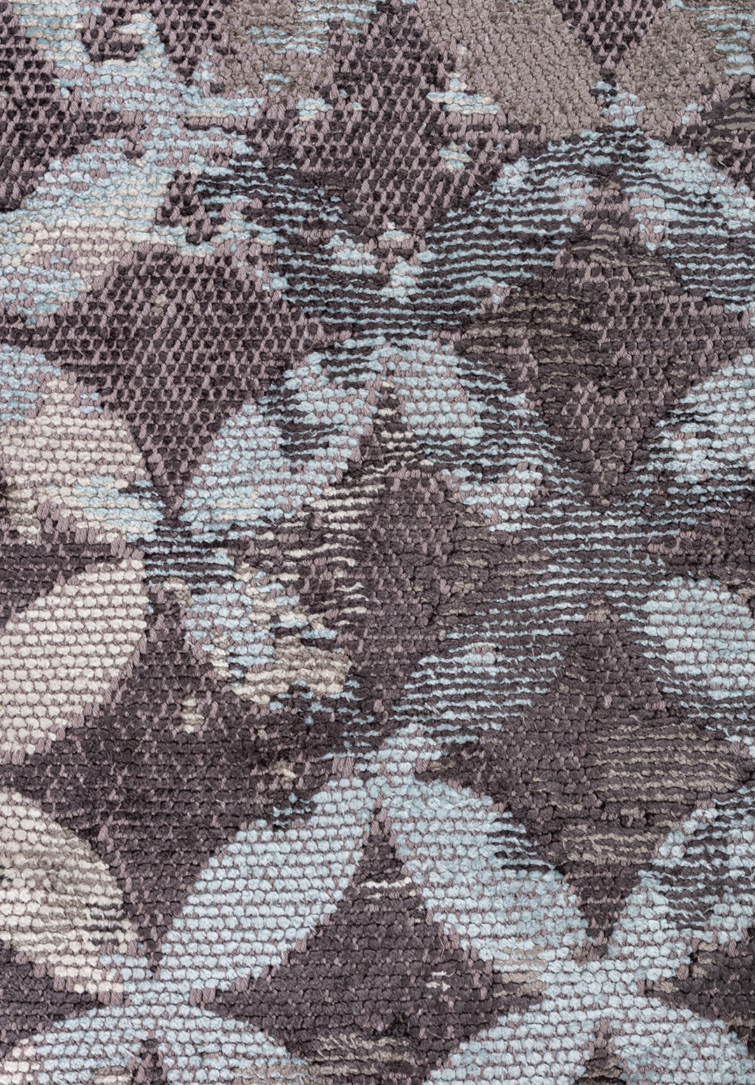 LILY ICE BLUE - DARK GREY - CHARCOAL - LIGHT CREAM RUG - 5