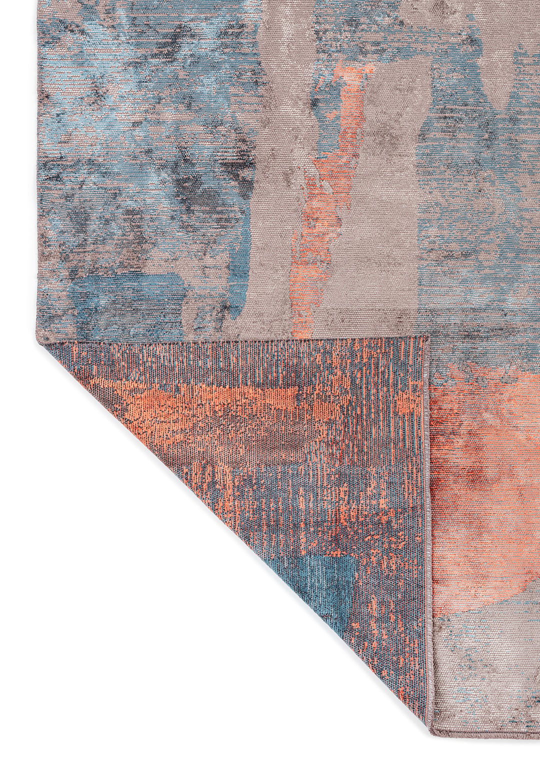 BLISS DARK GREY - PETROL - BLUE - CORAL RUG - 3
