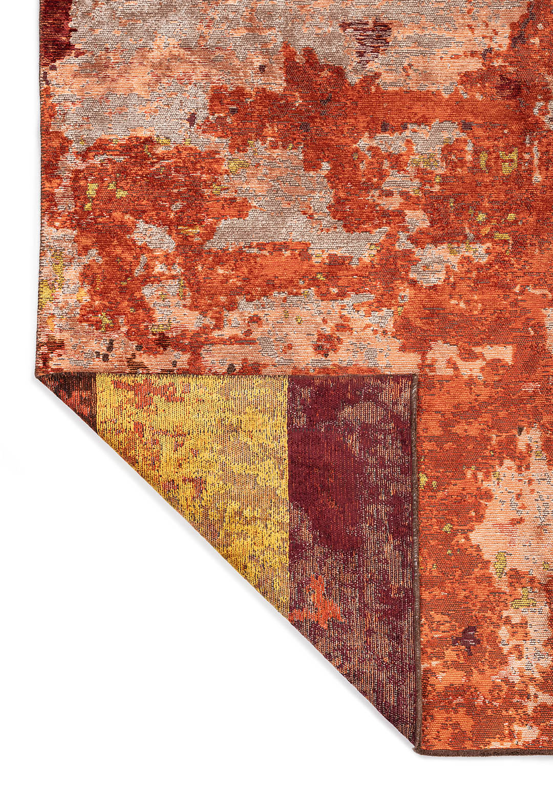 SERENITY CREAM - TERRA - RUST - YELLOW - CHERRY - DARK BROWN RUG - 3