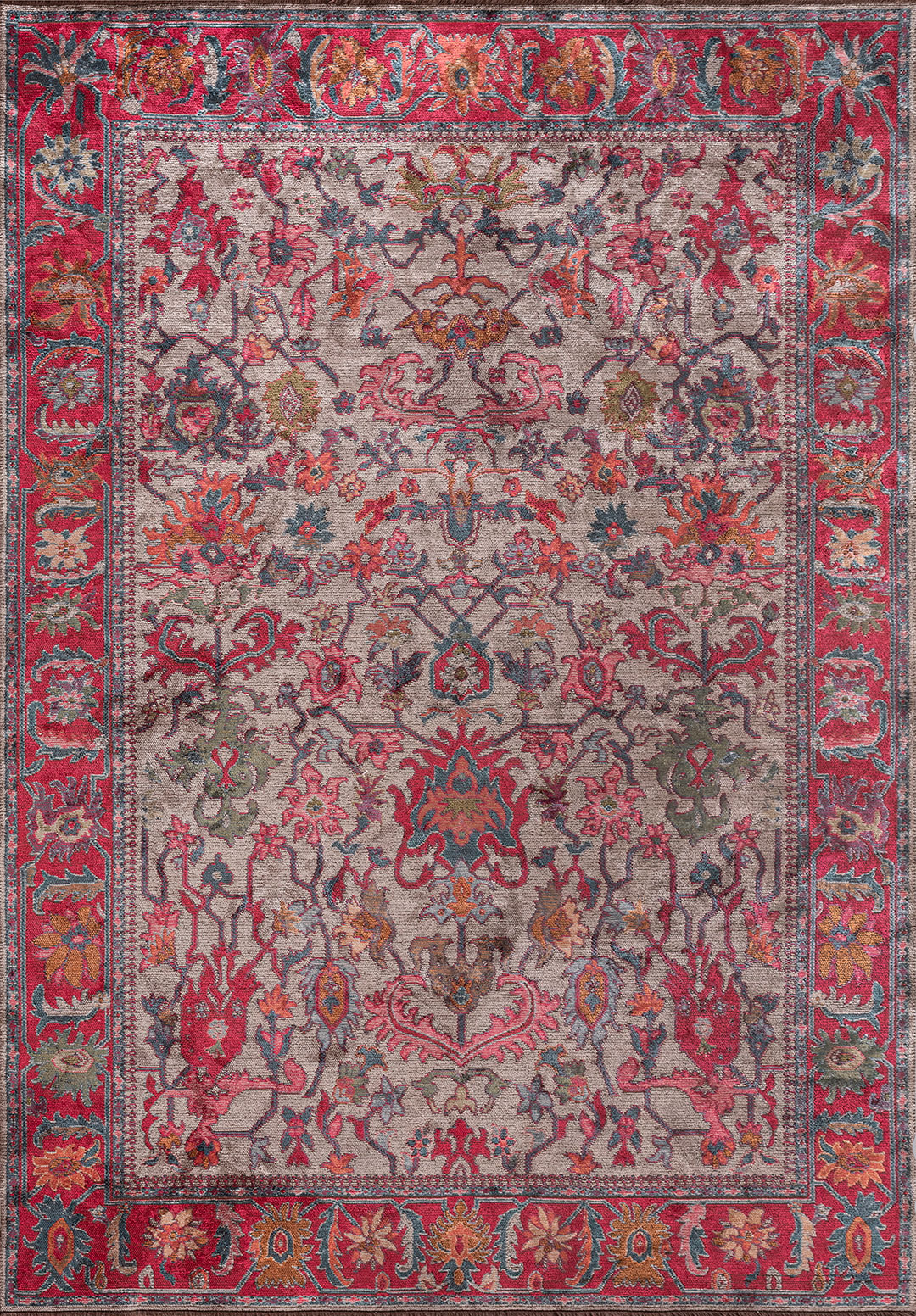 MAJESTY FUSCHIA - PETROL - TERRA - ICE BLUE - GREEN RUG