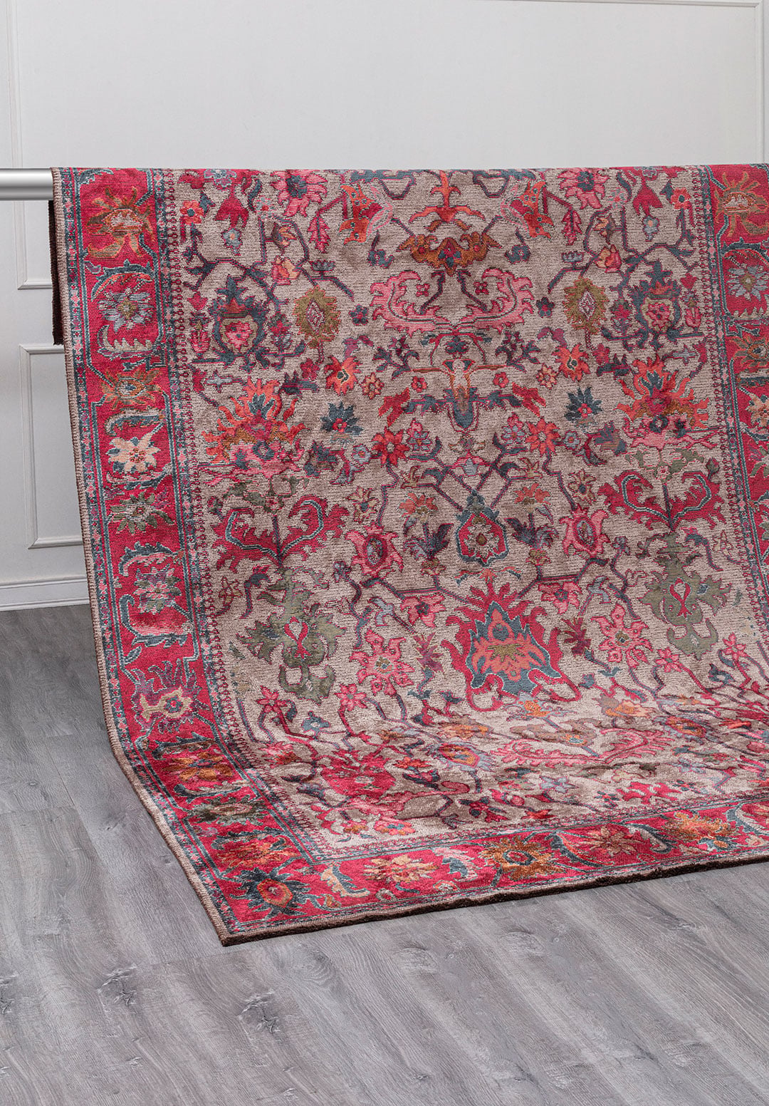 MAJESTY FUSCHIA - PETROL - TERRA - ICE BLUE - GREEN RUG - 4
