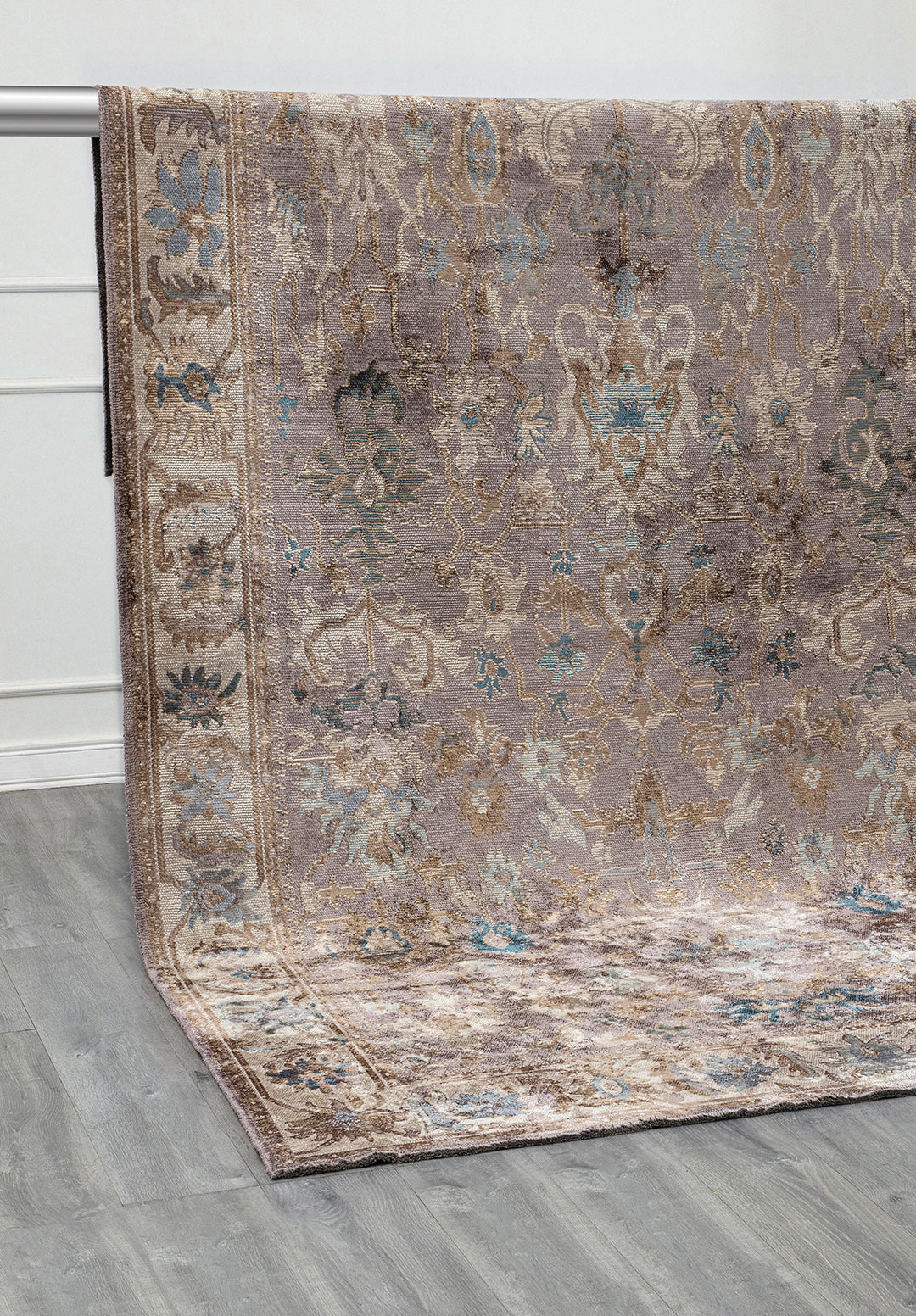 MAJESTY BEIGE - MINK - BLUE - DARK GREY - PETROL RUG - 4
