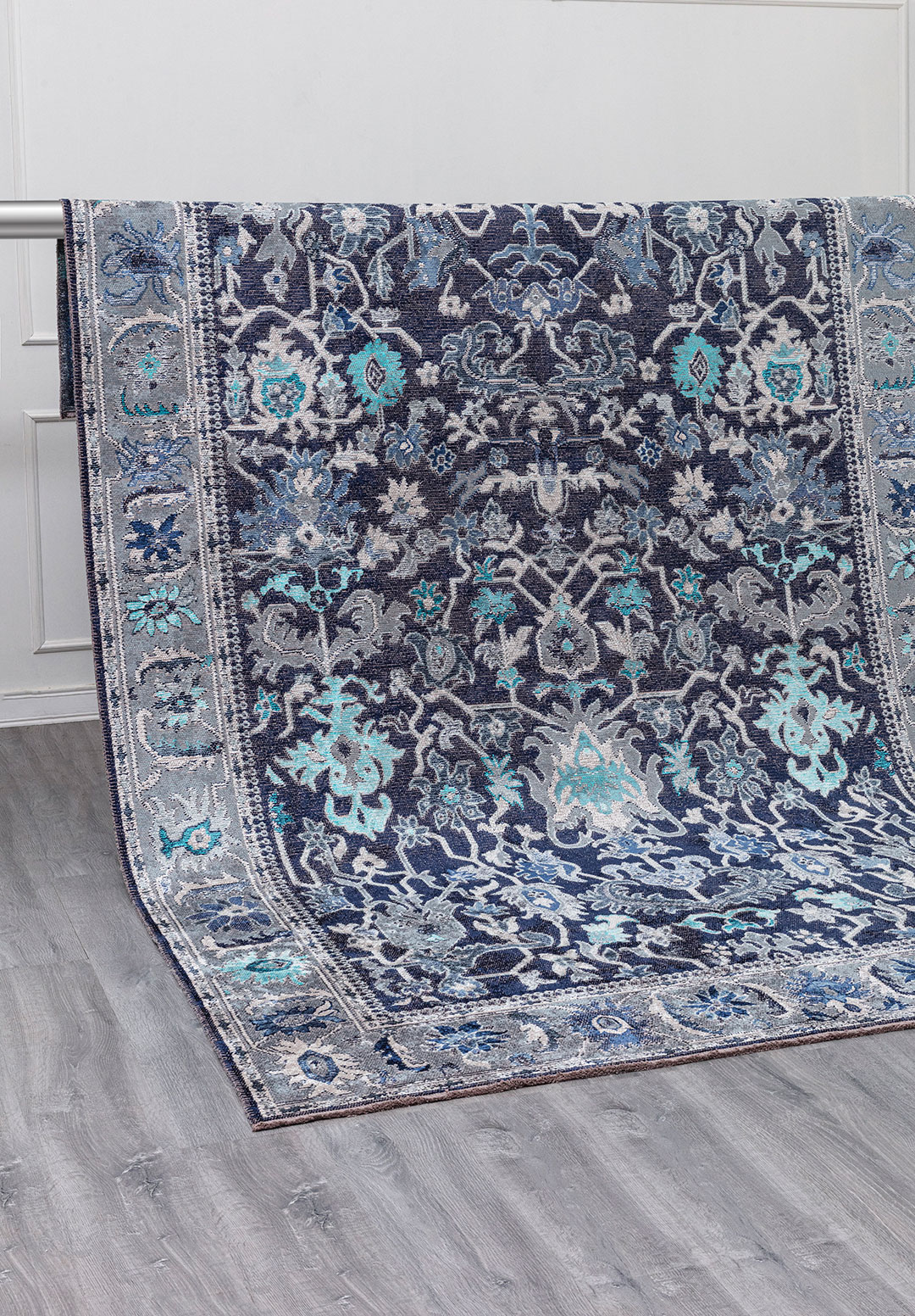 MAJESTY BLUE - BONE - NAVY BLUE - DARK NAVY - TURQUOISE RUG - 4