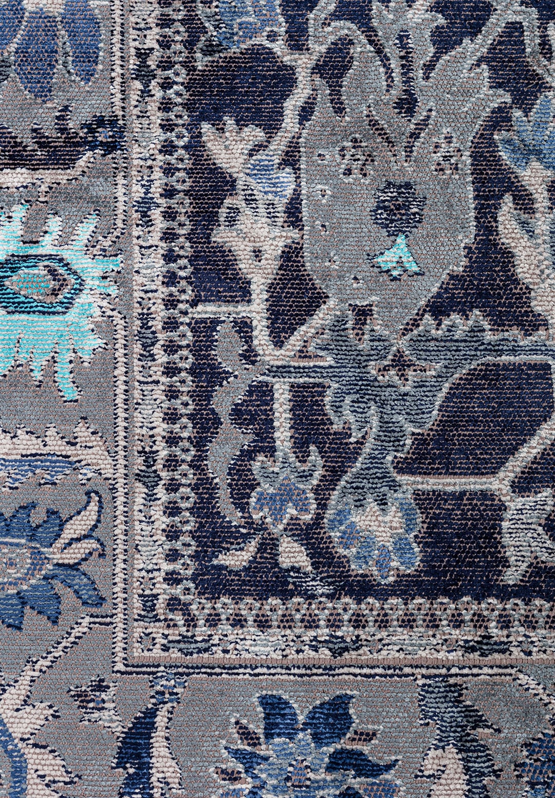 MAJESTY BLUE - BONE - NAVY BLUE - DARK NAVY - TURQUOISE RUG - 5