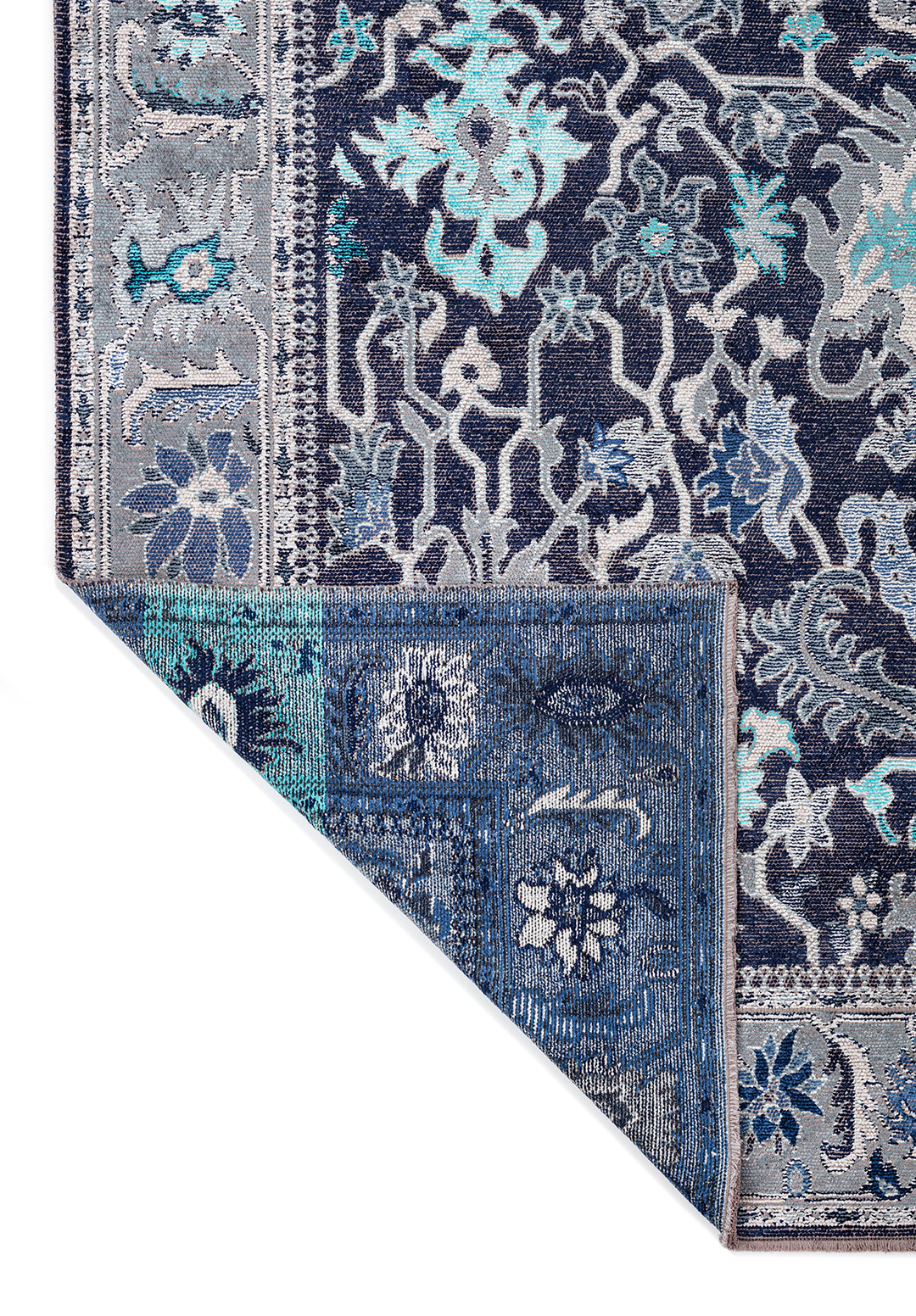 MAJESTY BLUE - BONE - NAVY BLUE - DARK NAVY - TURQUOISE RUG - 3