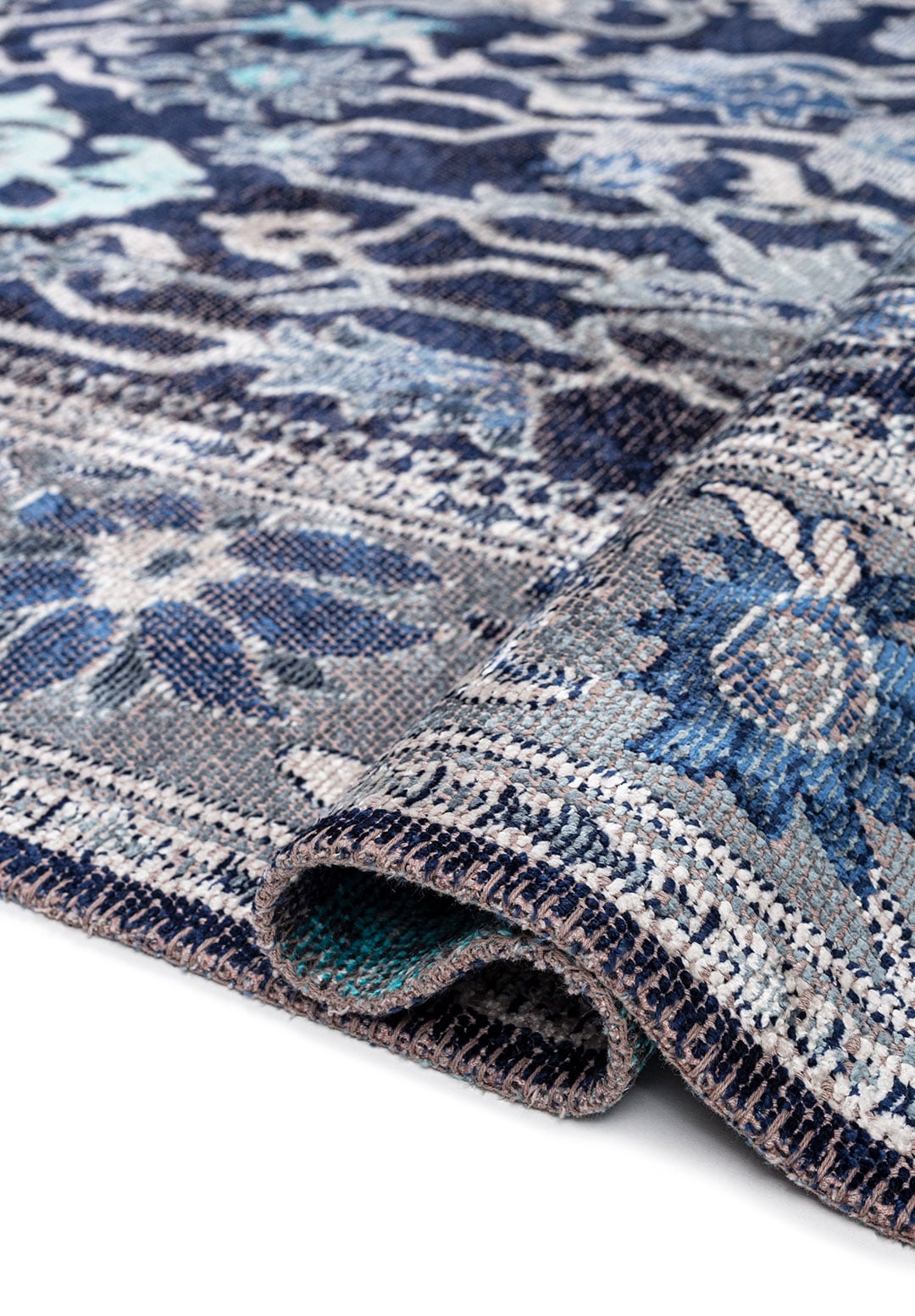 MAJESTY BLUE - BONE - NAVY BLUE - DARK NAVY - TURQUOISE RUG - 2