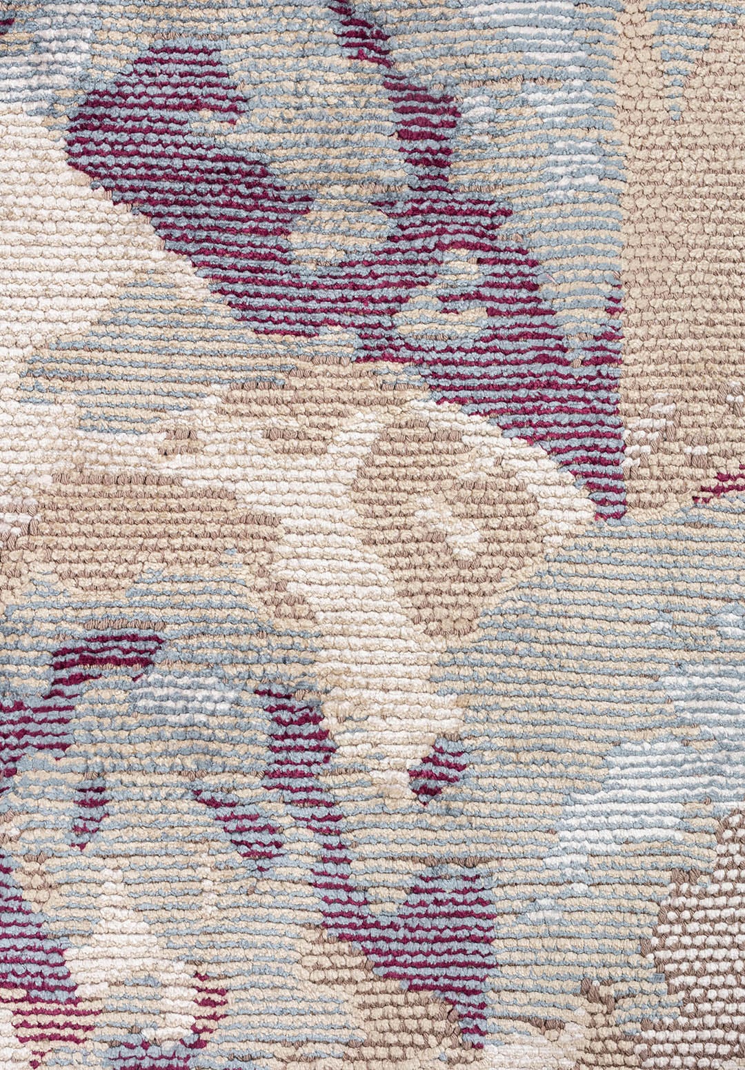 UTOPIA BONE - BEIGE - BLUE - DARK DAMSON RUG - 5