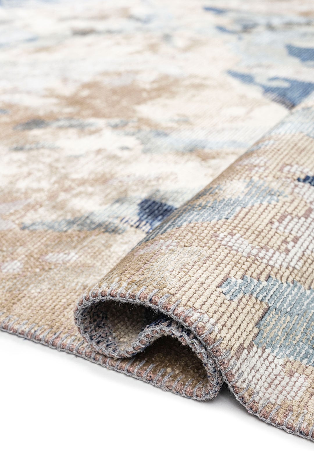 UTOPIA BONE - BEIGE - BLUE - DARK NAVY RUG - 2