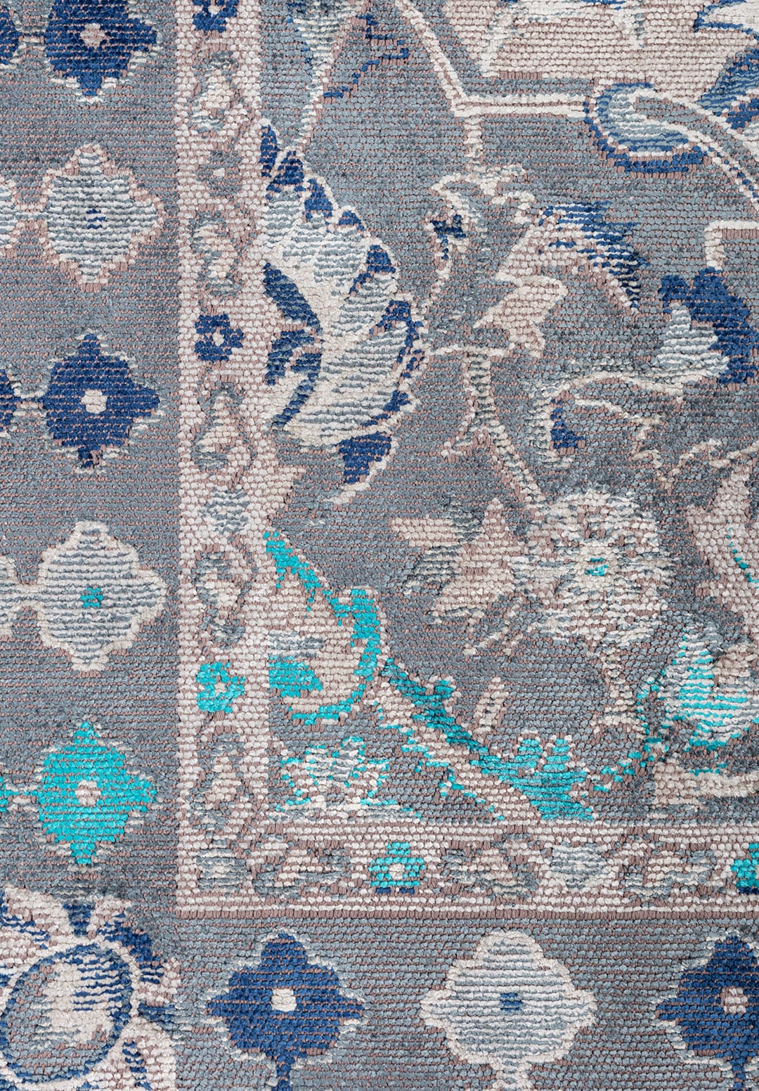 FORTRESS BLUE - NAVY BLUE - BONE - LIGHT CREAM - TURQUOISE - ICE BLUE RUG - 5