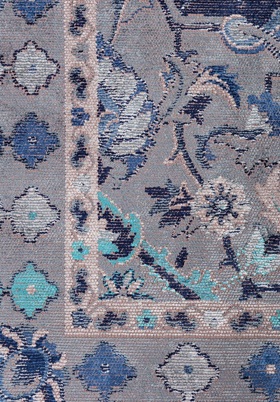 FORTRESS BLUE - NAVY BLUE - BONE - DARK NAVY - TURQUOISE - ICE BLUE RUG - 5