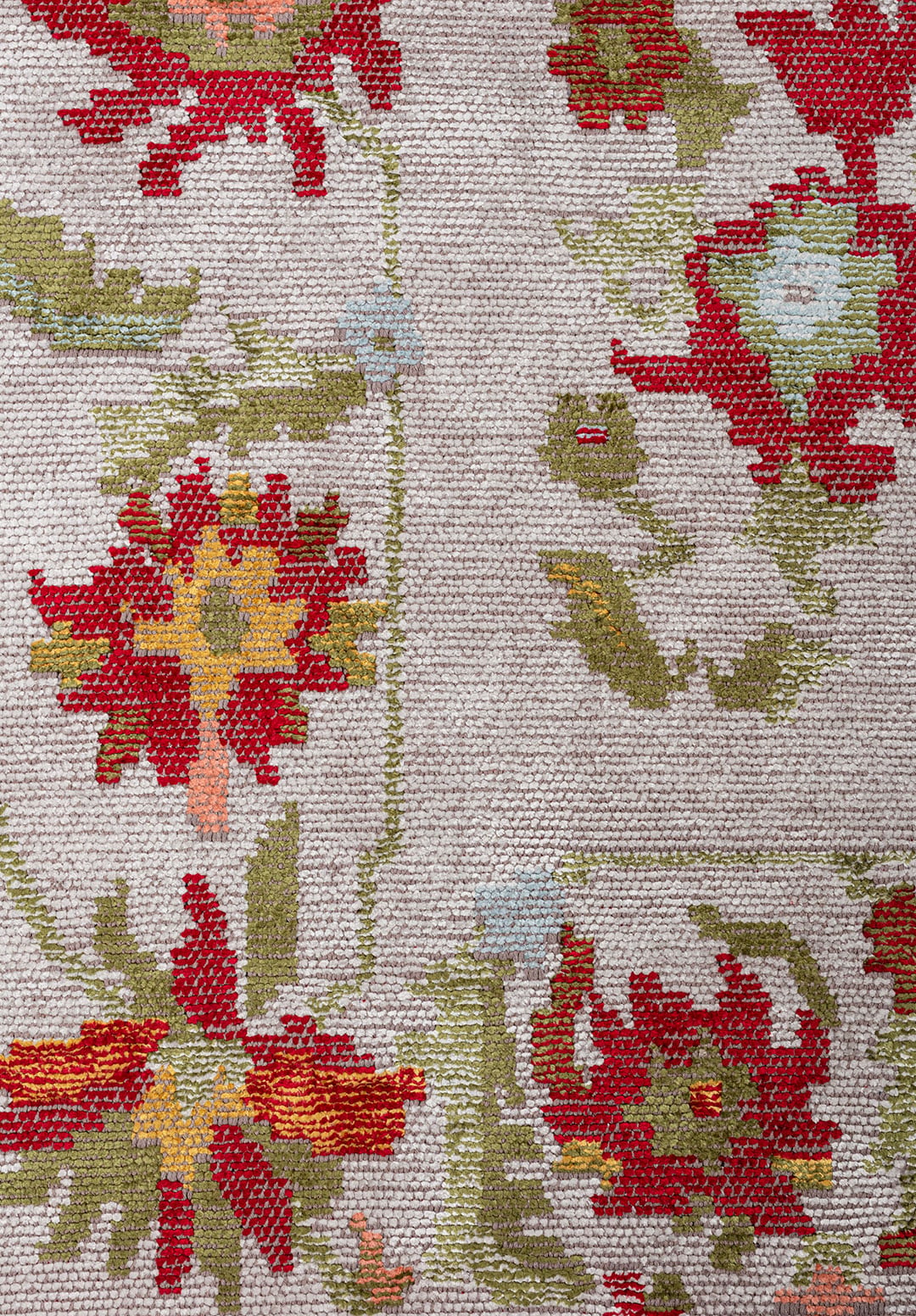 MAJESTY LIGHT CORAL - GREEN - MAGENTA - BONE - GOLD - ICE BLUE RUG - 5