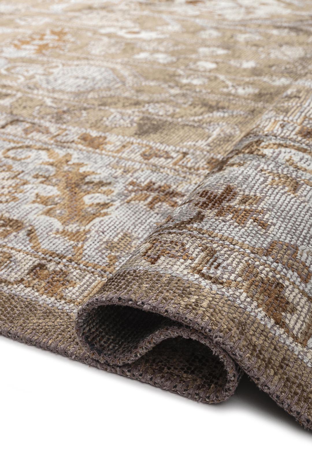 EPHESUS CREAM - LIGHT GREY - MINK - CACAO RUG - 2