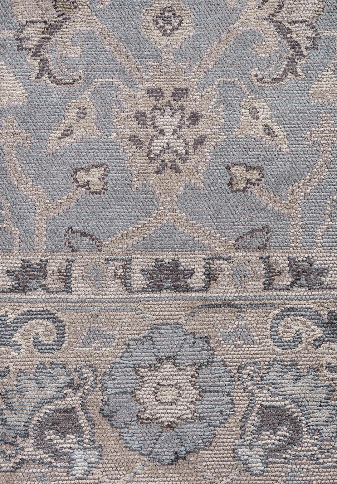 EPHESUS STONE - NOUGAT - BLUE - CHARCOAL RUG - 5