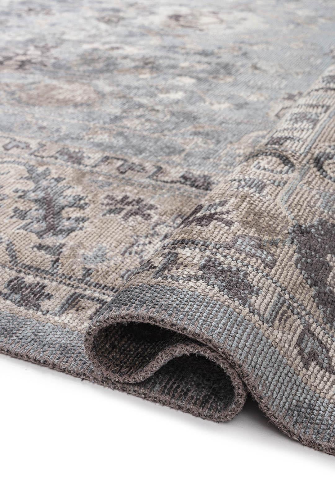 EPHESUS STONE - NOUGAT - BLUE - CHARCOAL RUG - 2