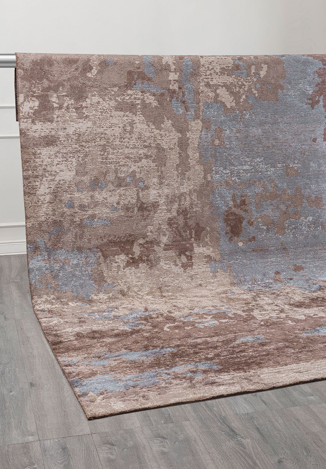 QUASAR STONE - BLUE - DARK MINK - DARK GREY RUG - 4