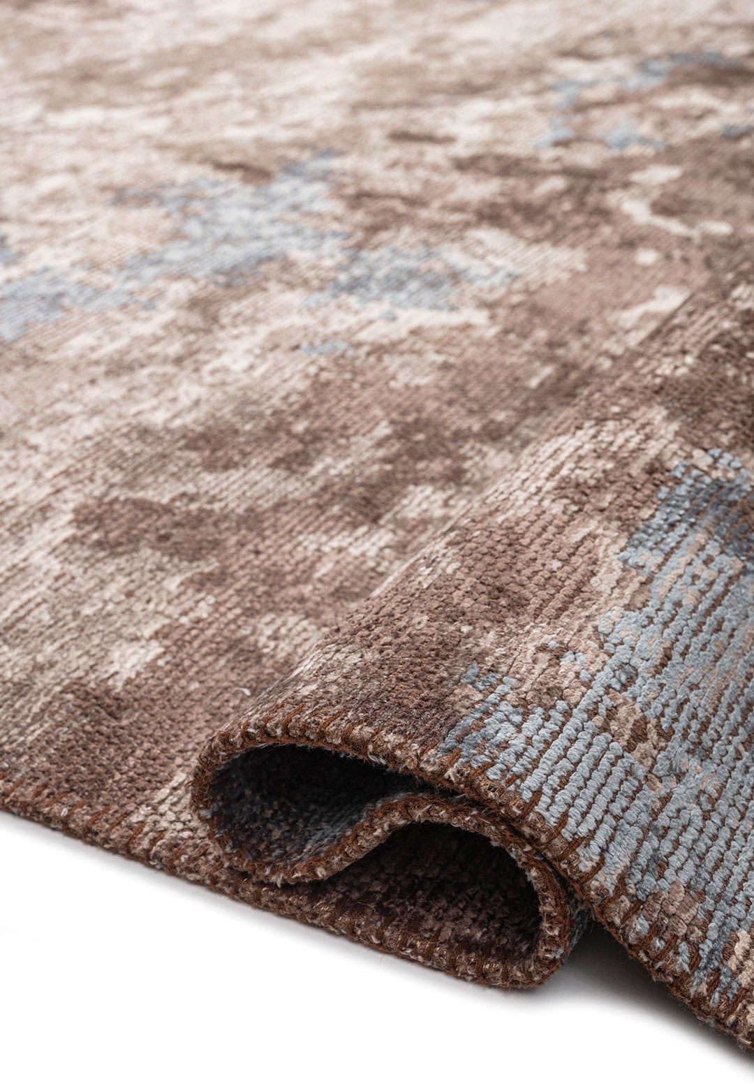 QUASAR STONE - BLUE - DARK MINK - DARK GREY RUG - 2