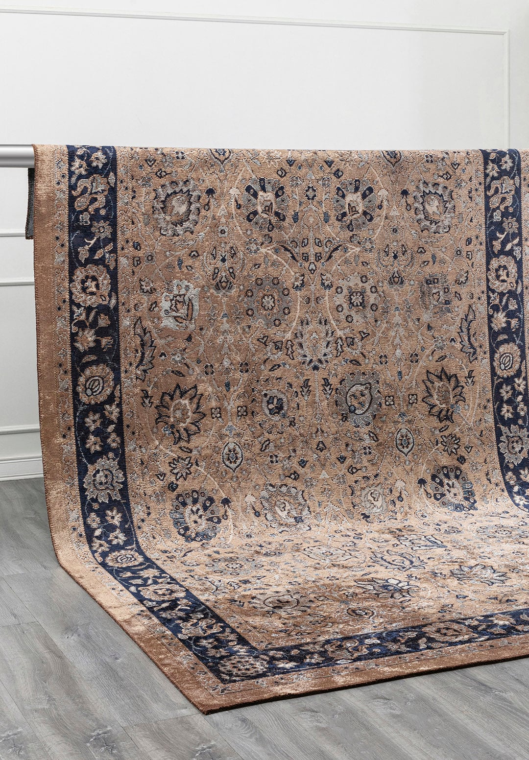 DAHLIA DARK BEIGE - ICE BLUE - BLUE - DARK NAVY RUG - 4