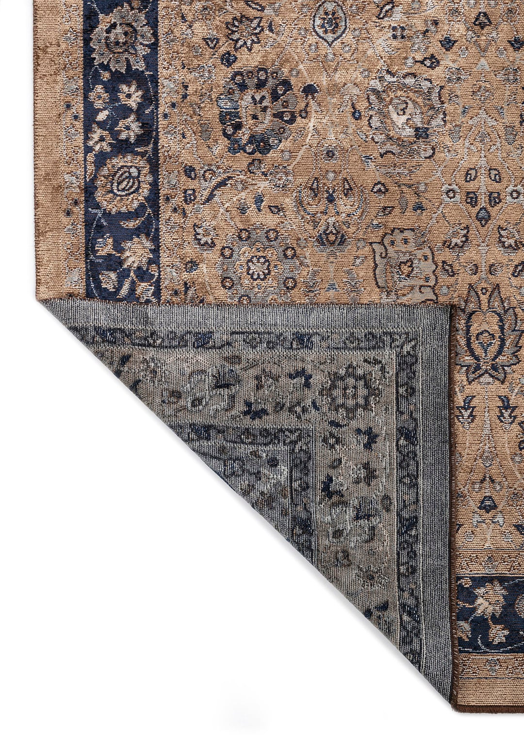 DAHLIA DARK BEIGE - ICE BLUE - BLUE - DARK NAVY RUG - 3