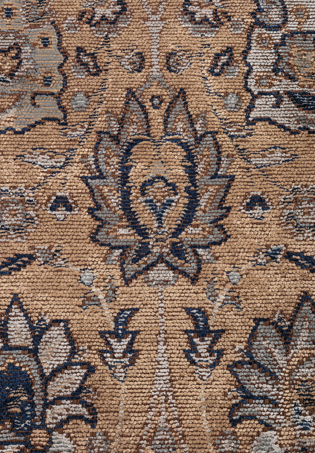DAHLIA DARK BEIGE - ICE BLUE - BLUE - DARK NAVY RUG - 5