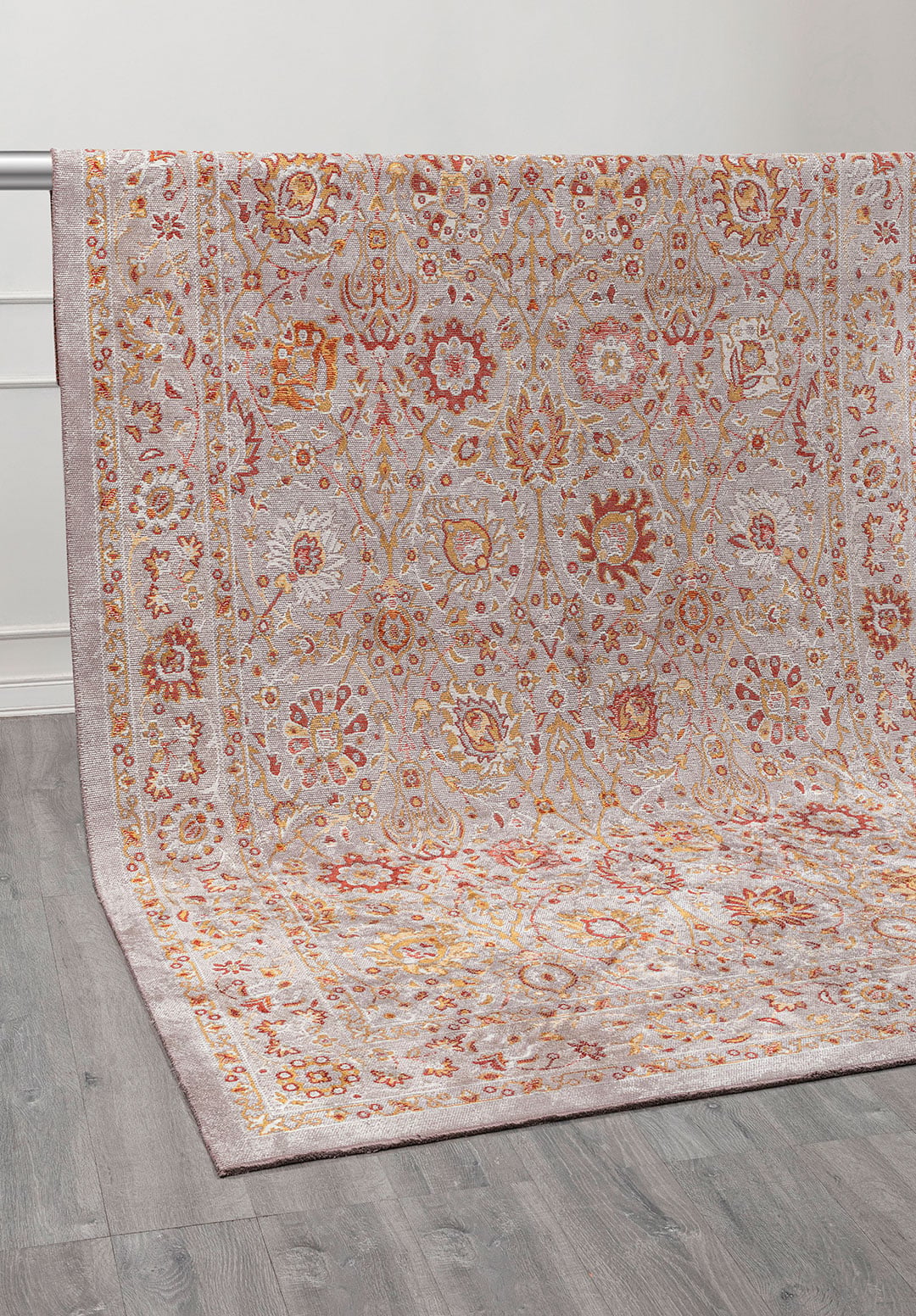 DAHLIA BONE - GOLD - DARK TERRA - LIGHT CREAM RUG - 4