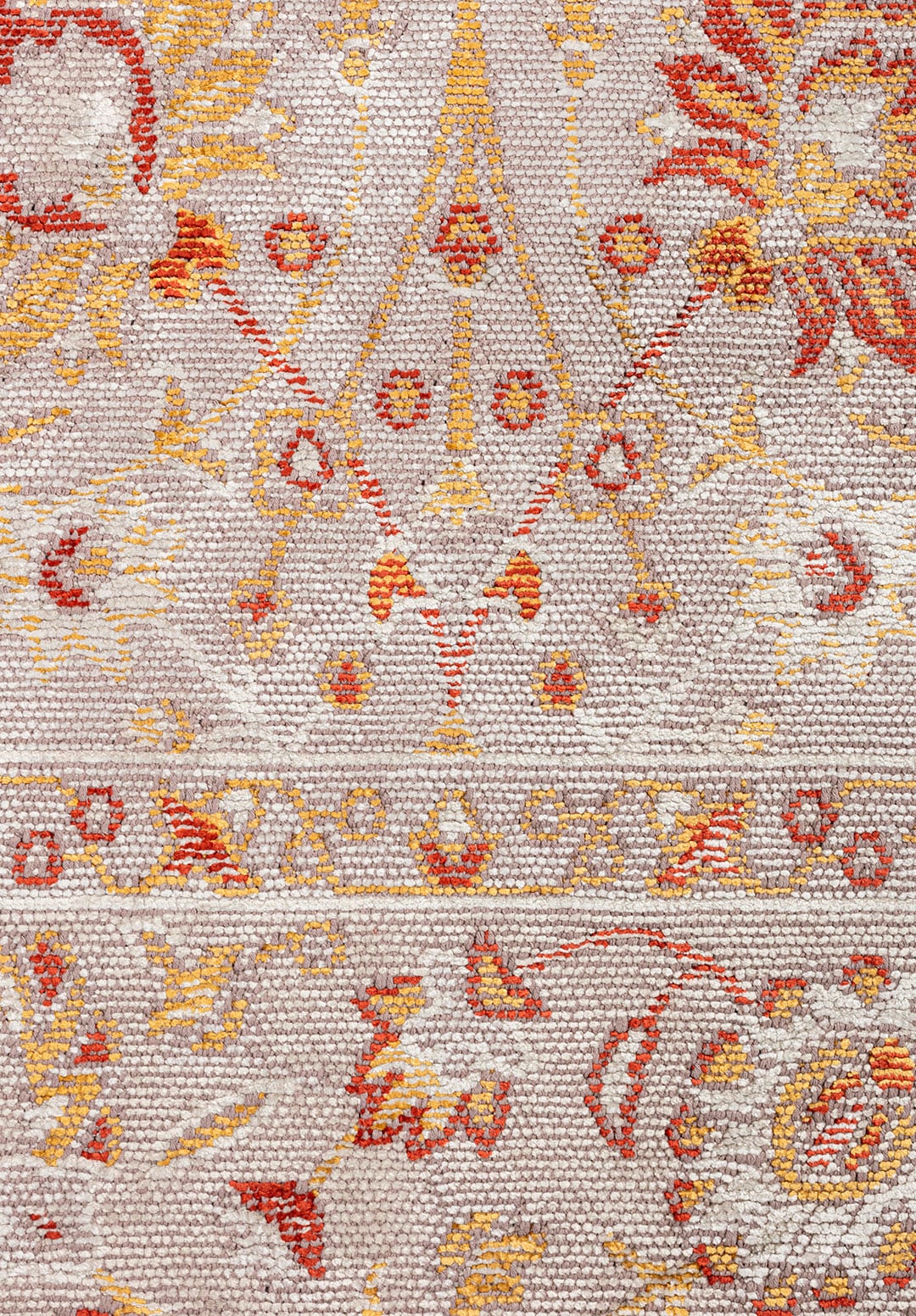 DAHLIA BONE - GOLD - DARK TERRA - LIGHT CREAM RUG - 5
