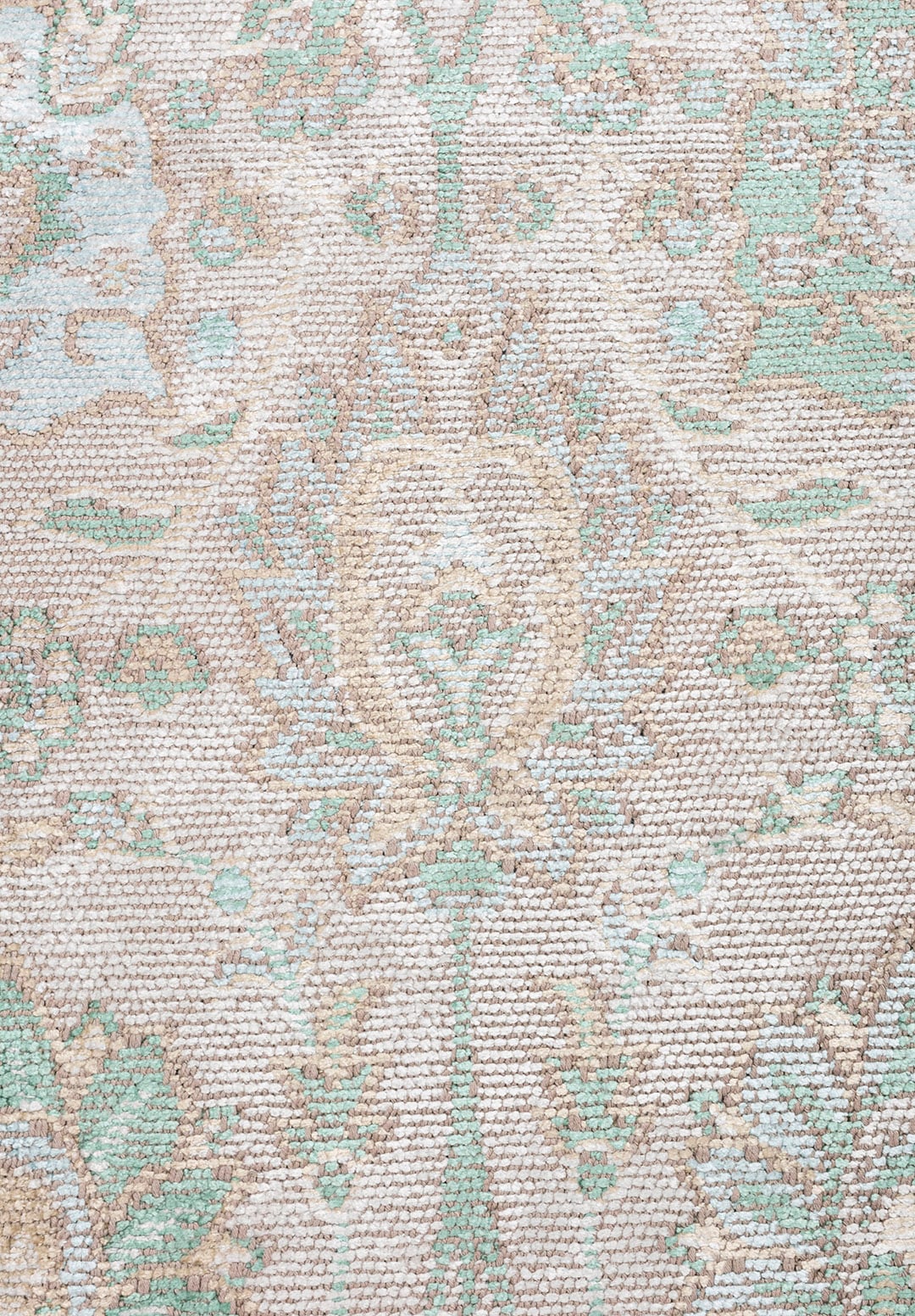 DAHLIA BONE - RIVER GREEN - ICE BLUE - BEIGE RUG - 5