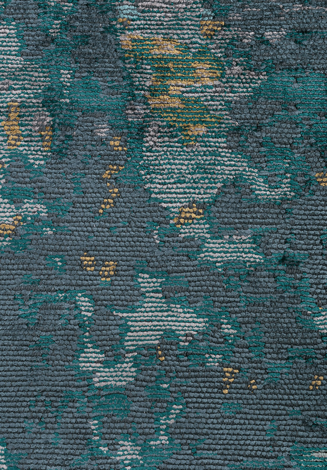 SERENITY LIGHT GREY - DARK TURQUOISE - PETROL - GOLD - RIVER GREEN - TURQUOISE RUG - 5