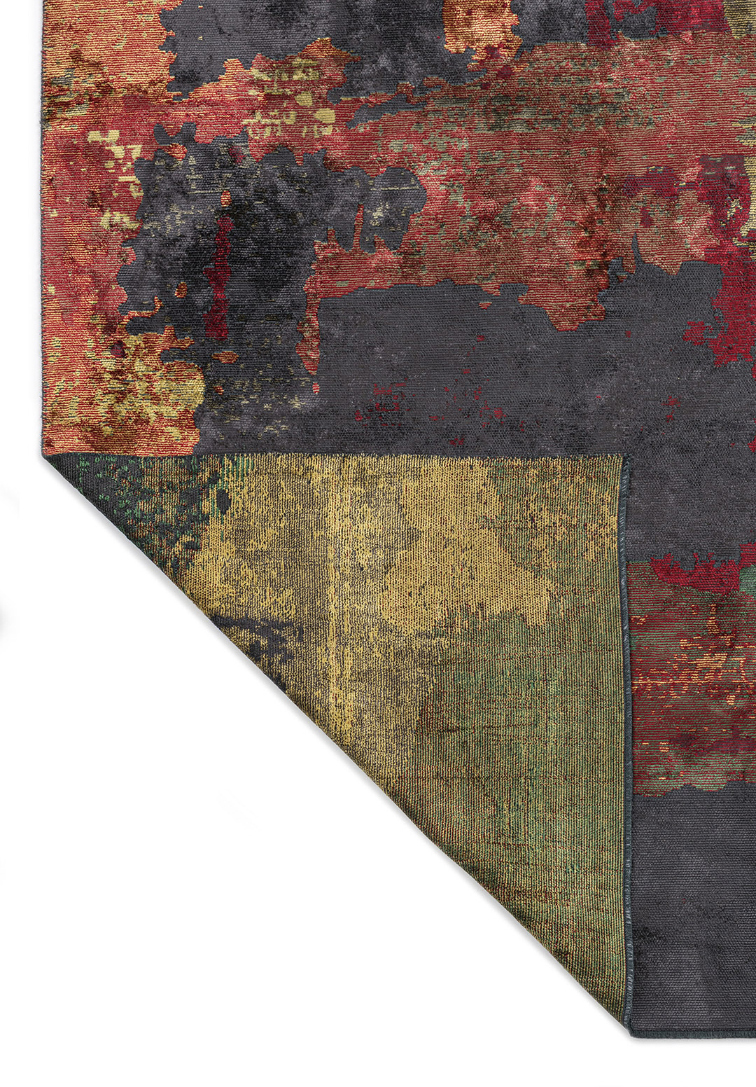 LUSH RED - YELLOW - TURQUOISE - CHARCOAL - GREEN - GRASS GREEN RUG - 3