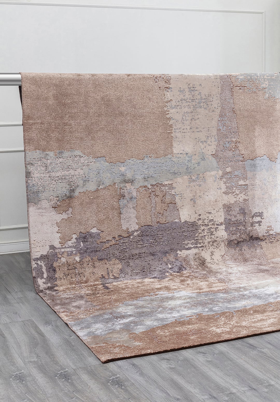 LUSH LIGHT GREY - GREY - BLUE - BEIGE - CHARCOAL - ICE BLUE RUG - 4