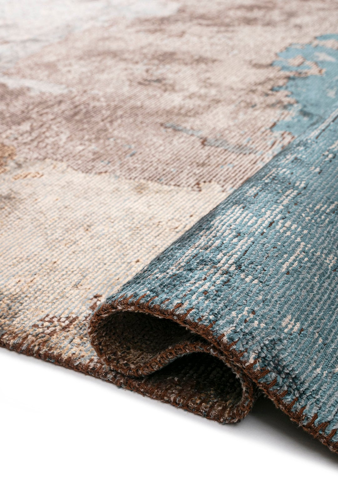 LUSH BLUE - DARK BEIGE - BEIGE - LIGHT GREY - LIGHT CREAM - PETROL RUG - 2