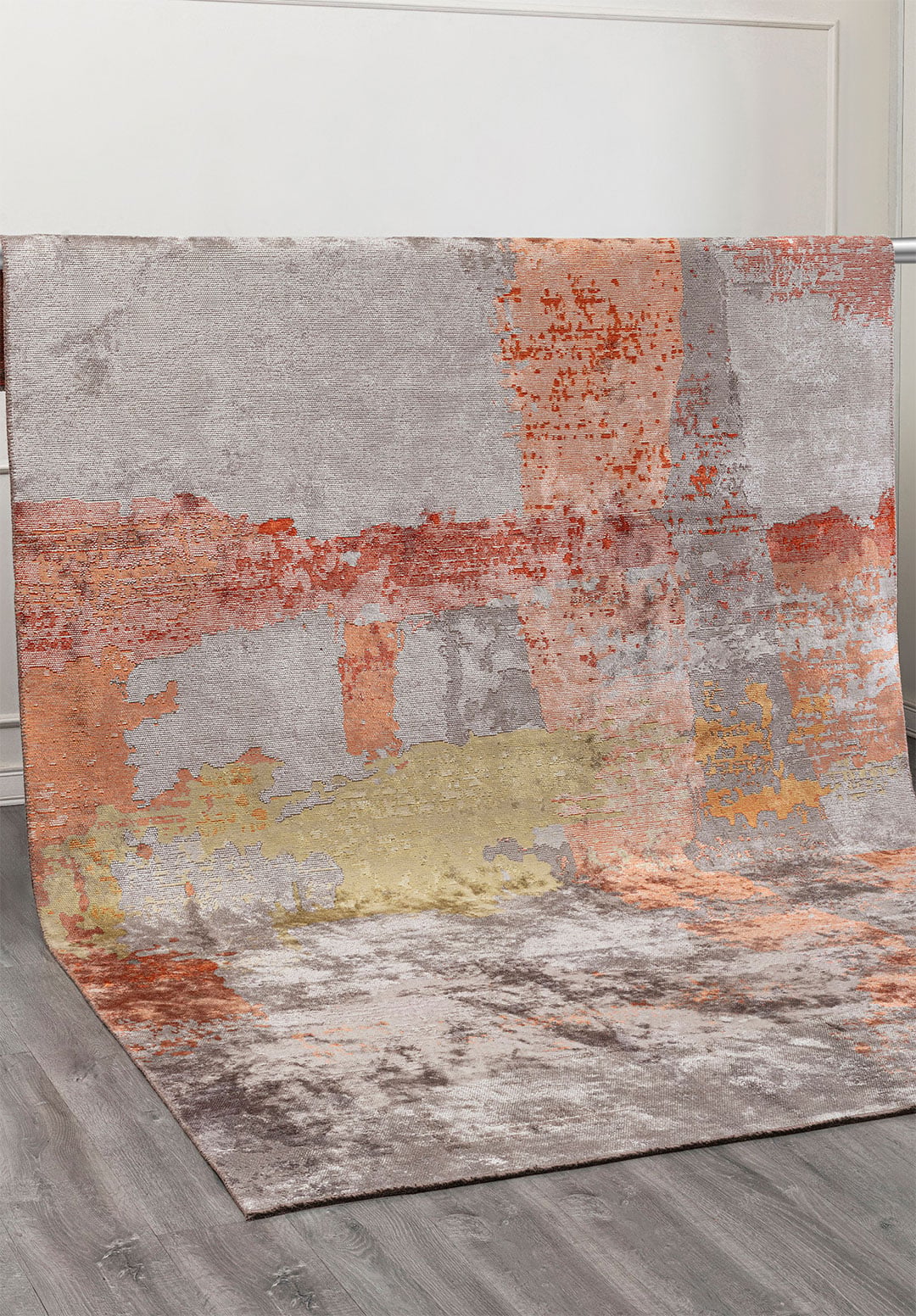 LUSH GREY - TERRA - RUST - LIGHT GREY - OLIVE GREEN - DARK GREY RUG - 4