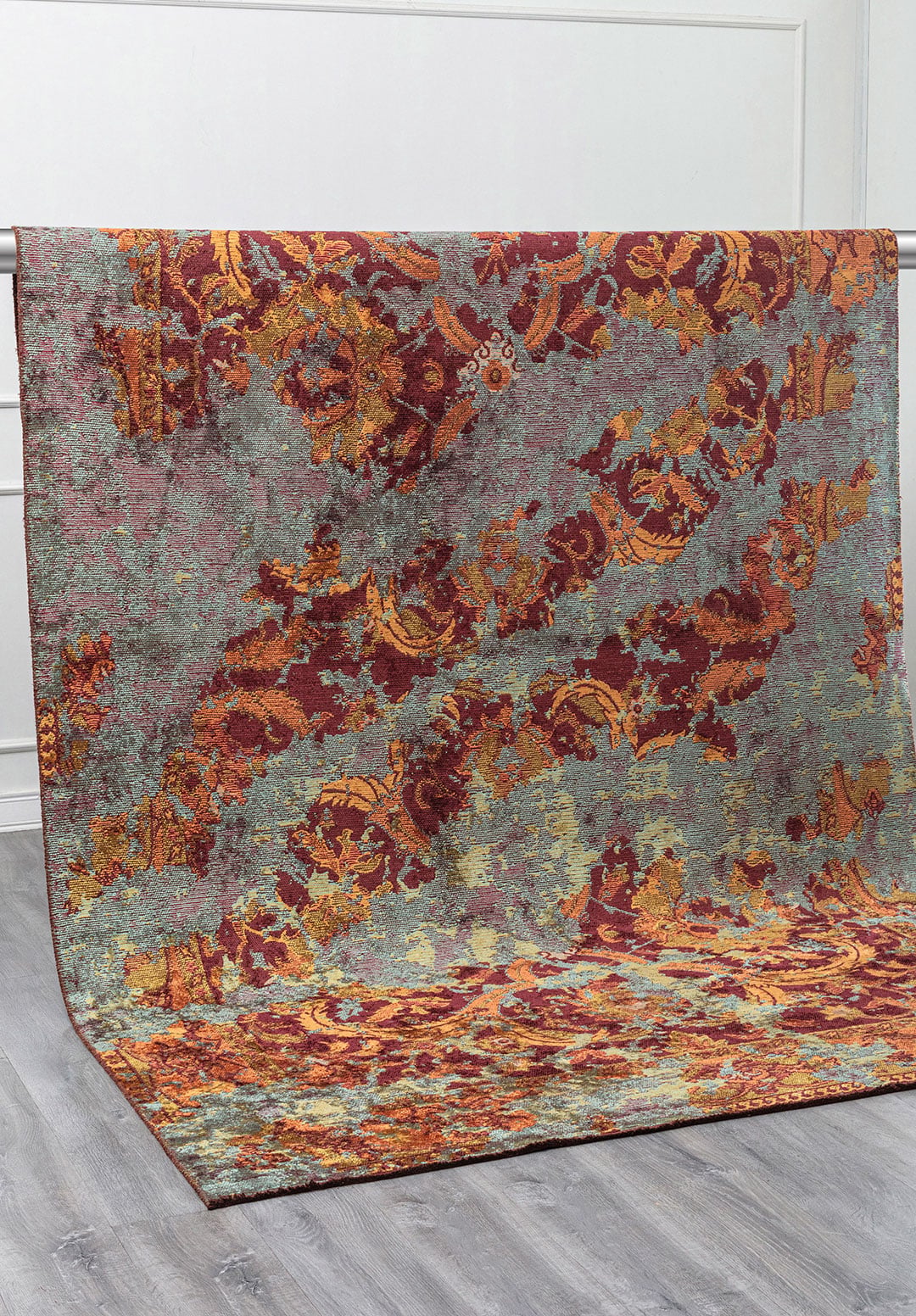 EXCELSIOR KIWI - TERRA - CHERRY - TURQUOISE RUG - 4