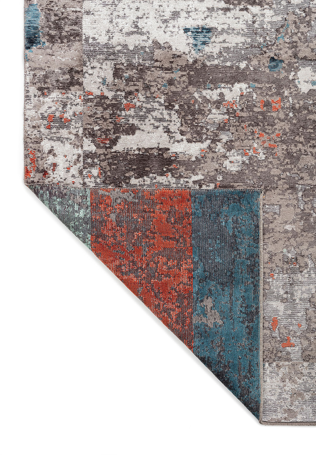 SERENITY BONE - CHARCOAL - DARK GREY - RUST - PETROL - RIVER GREEN RUG - 3