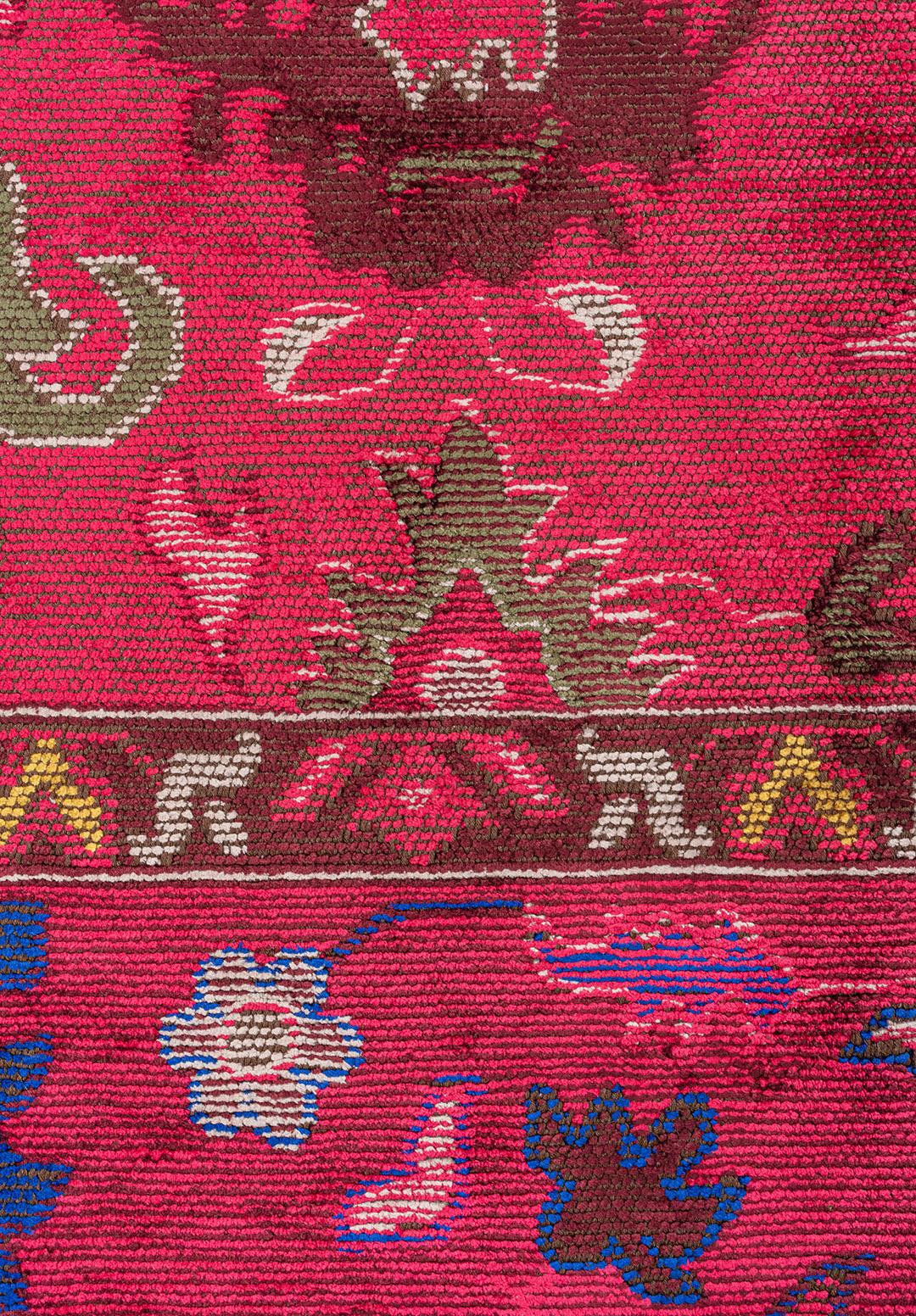 VIVIENNE FUSCHIA - CHERRY - SAX BLUE - LIGHT CREAM - KHAKI - YELLOW RUG - 5