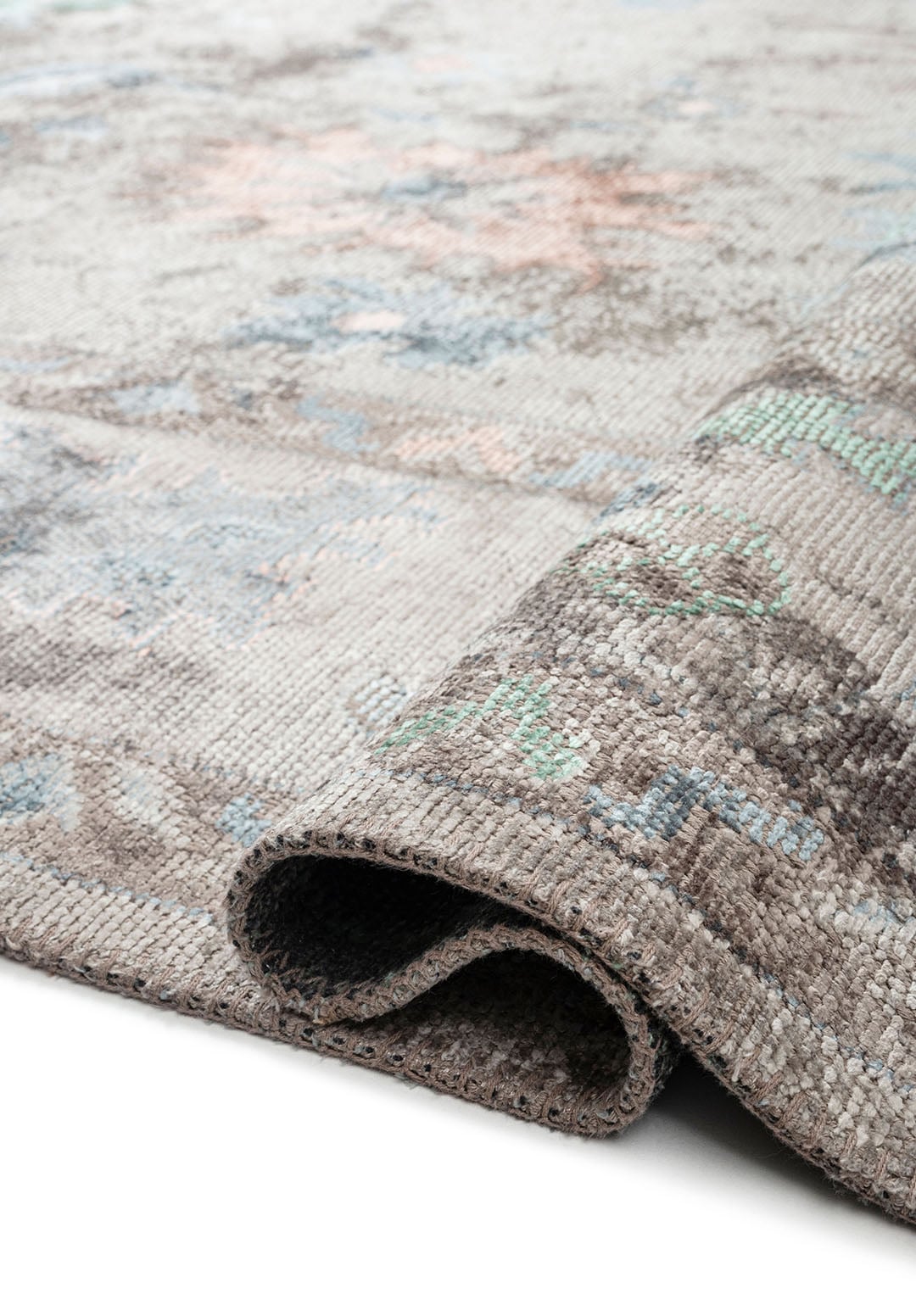 VIVIENNE GREY - DARK GREY - COPPER - BLUE - RIVER GREEN - ICE BLUE RUG - 2