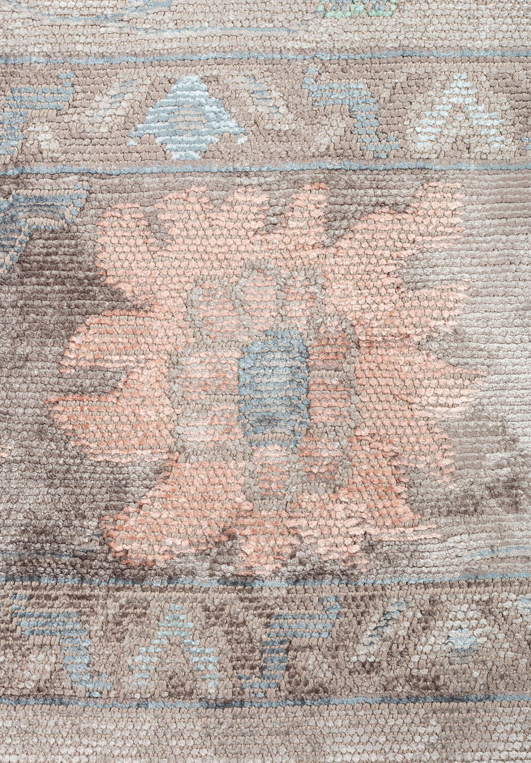 VIVIENNE GREY - DARK GREY - COPPER - BLUE - RIVER GREEN - ICE BLUE RUG - 5