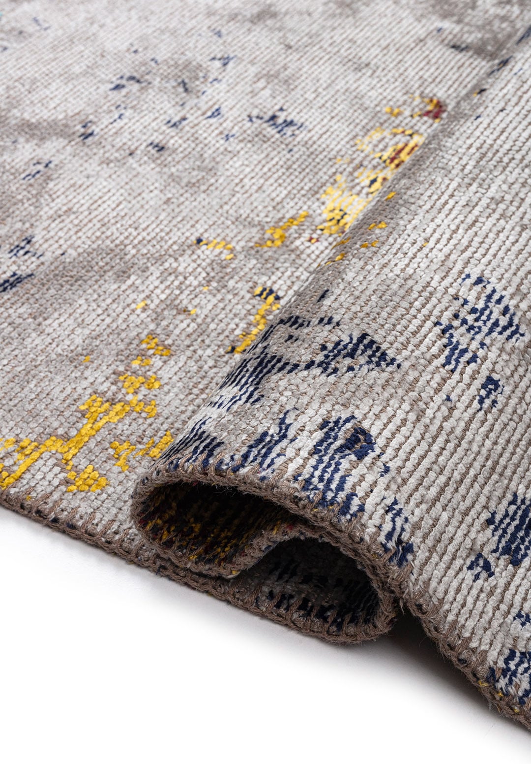 FROST LIGHT GREY - YELLOW - CHERRY - DARK NAVY - TURQUOISE RUG - 2