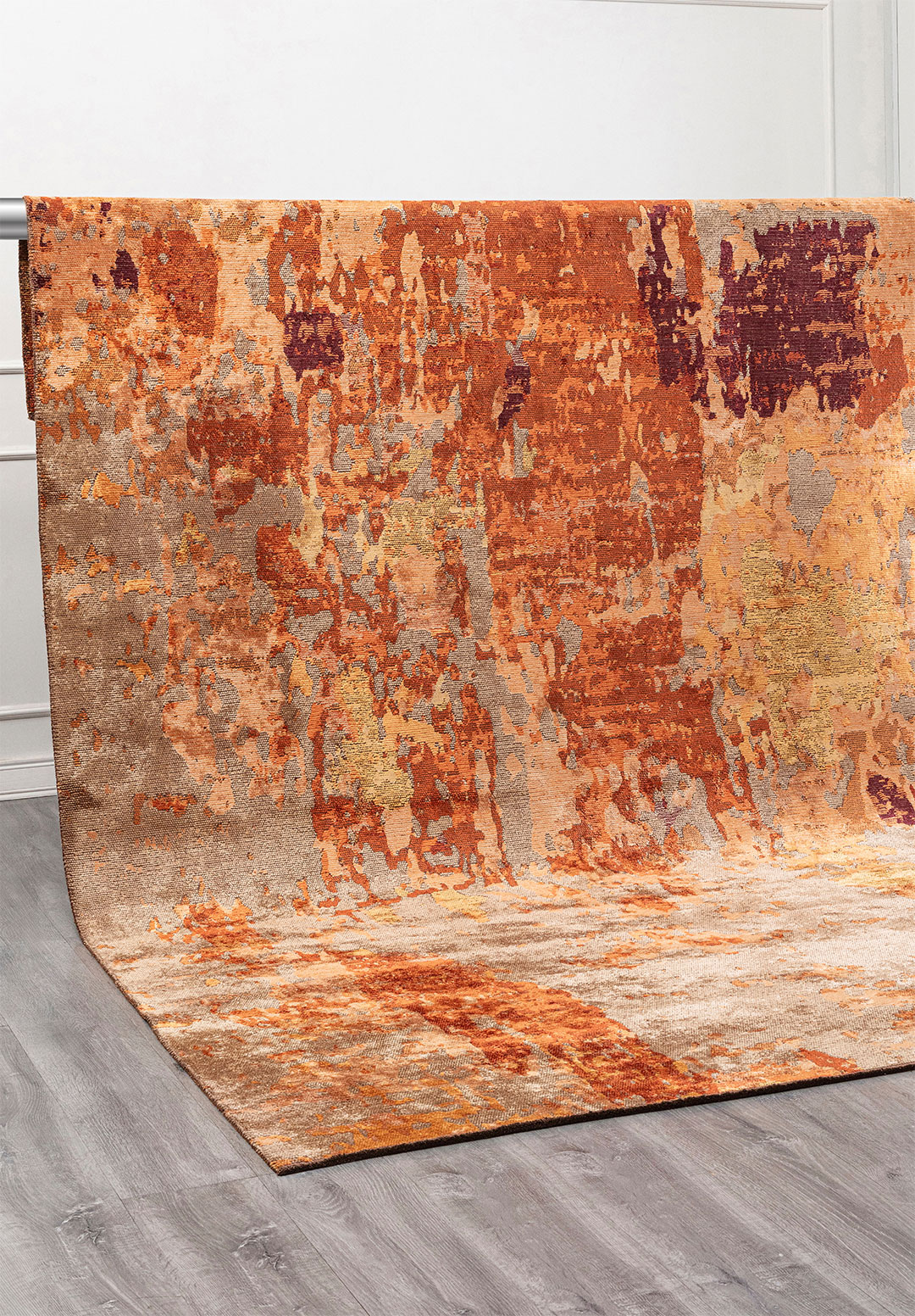BLAST DARK BEIGE - GOLD - TERRA - RUST - CHERRY RUG - 4