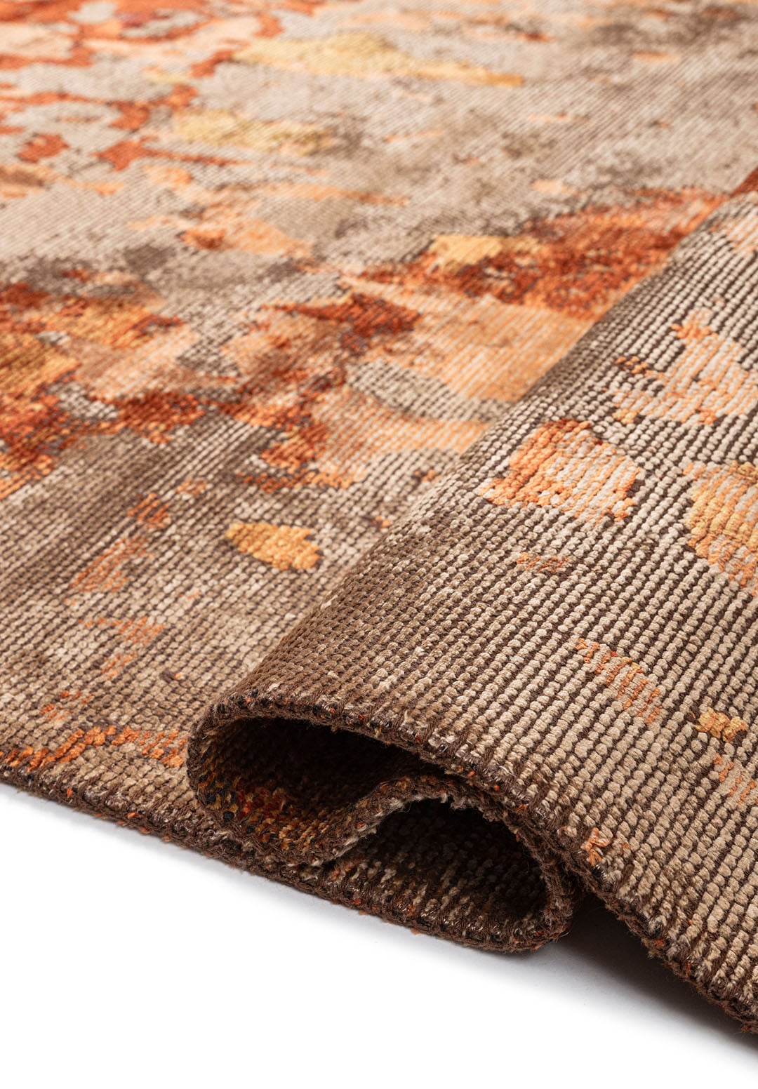 BLAST DARK BEIGE - GOLD - TERRA - RUST - CHERRY RUG - 2
