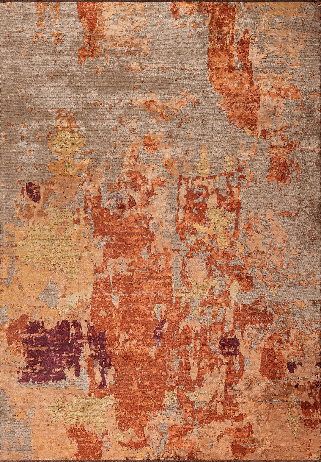 BLAST DARK BEIGE - GOLD - TERRA - RUST - CHERRY RUG - 1