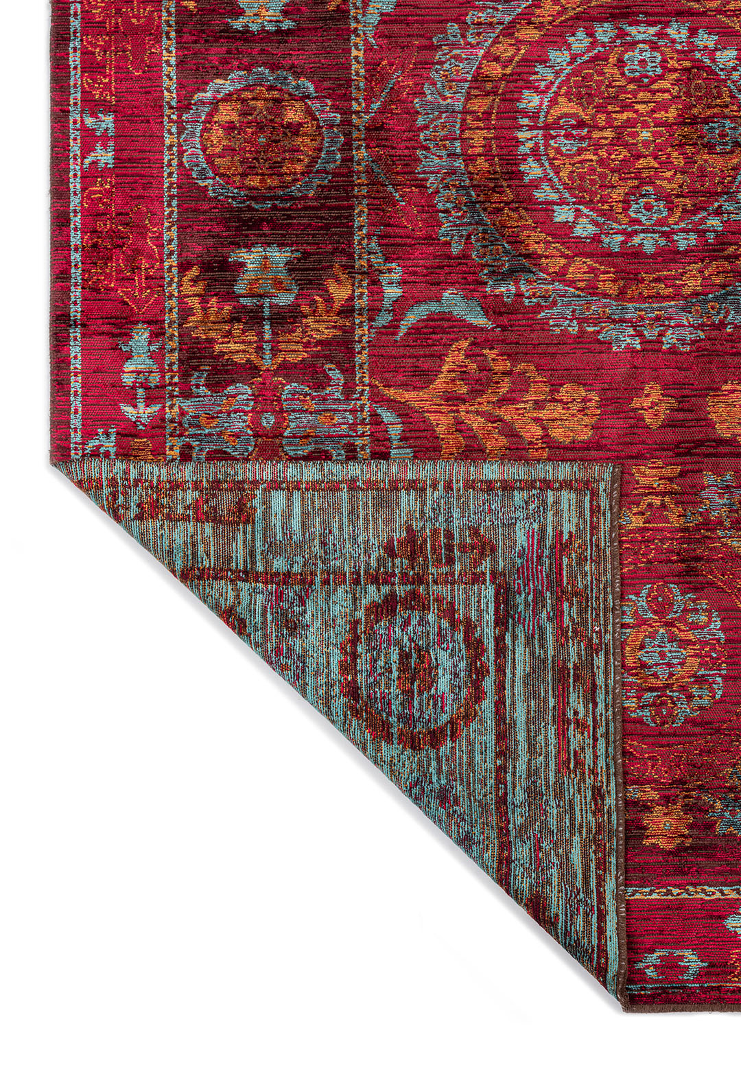 PALACE MUSTARD - TURQUOISE - MAGENTA - CHERRY RUG - 3