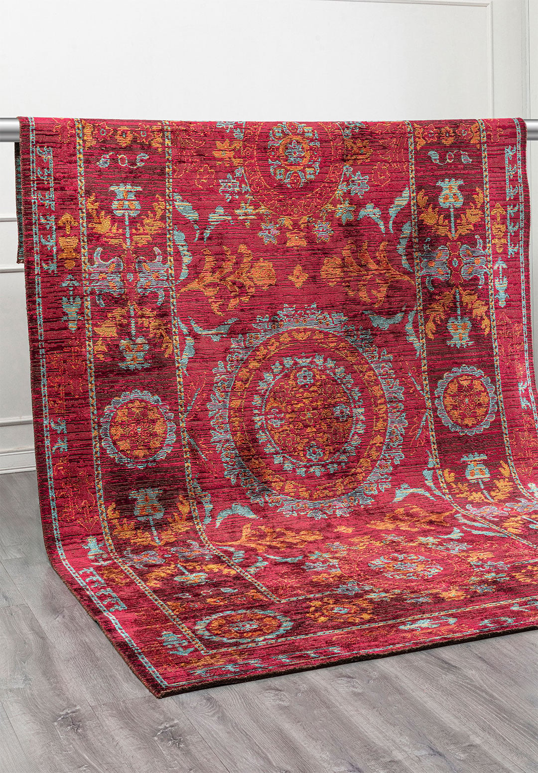 PALACE MUSTARD - TURQUOISE - MAGENTA - CHERRY RUG - 4