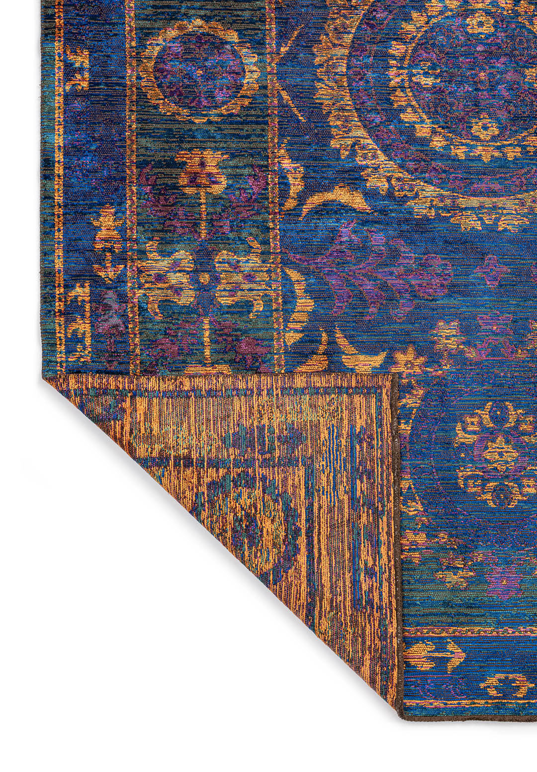 PALACE PURPLE - ORANGE - SAXON BLUE - DARK GREEN RUG - 3