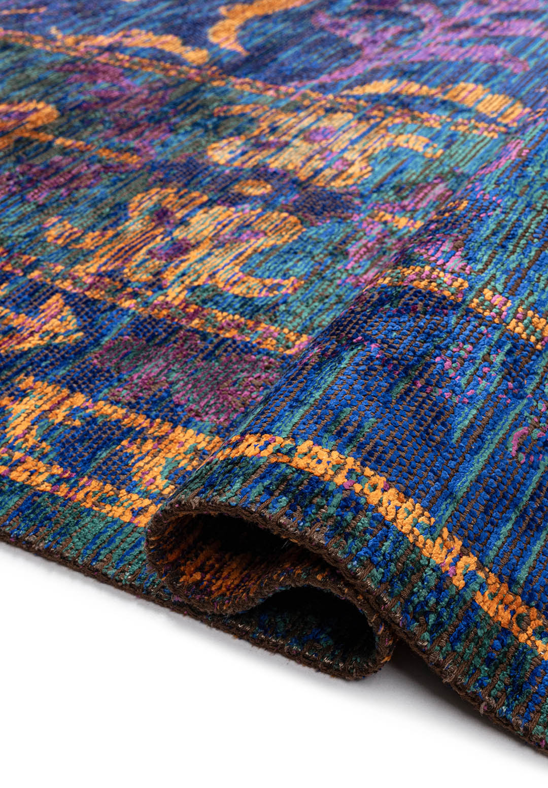 PALACE PURPLE - ORANGE - SAXON BLUE - DARK GREEN RUG - 2