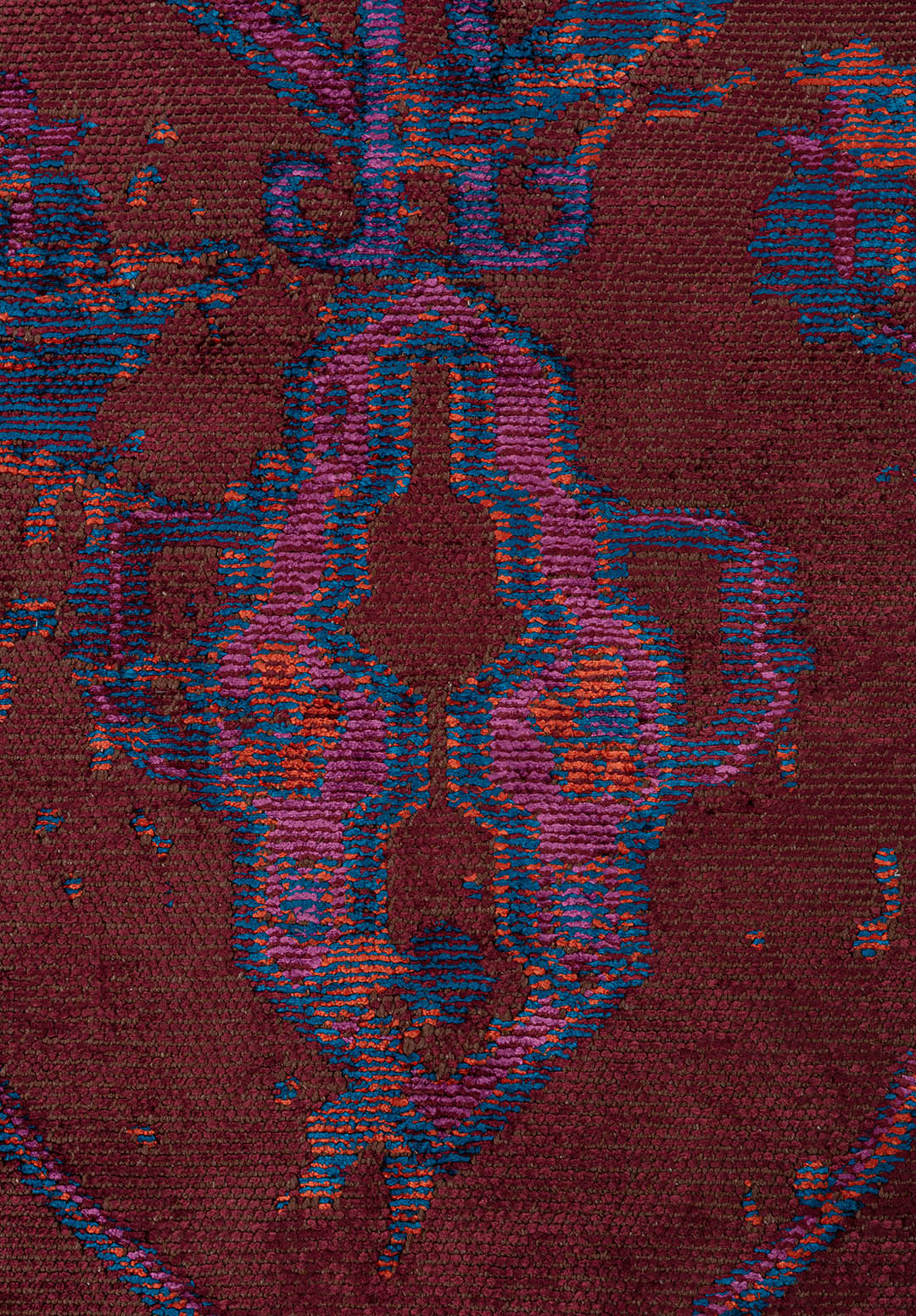 MONARCH ERA CYAN - RUST - PURPLE - CHERRY RUG - 5